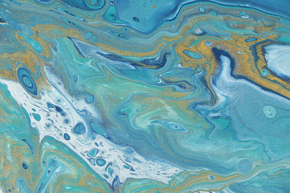 Tiffany Moyer Acrylic Painting on Canvas Abstract Composition