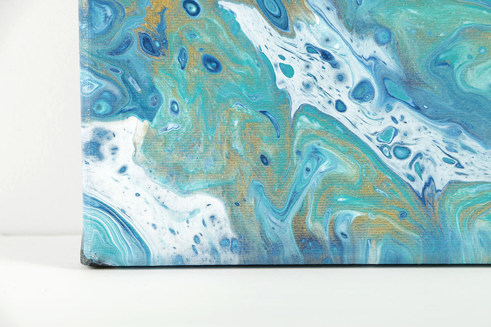 Tiffany Moyer Acrylic Painting on Canvas Abstract Composition