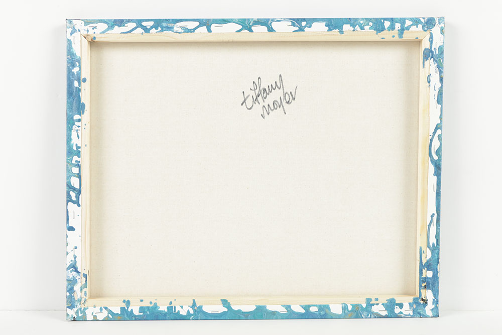 Tiffany Moyer Acrylic Painting on Canvas Abstract Composition