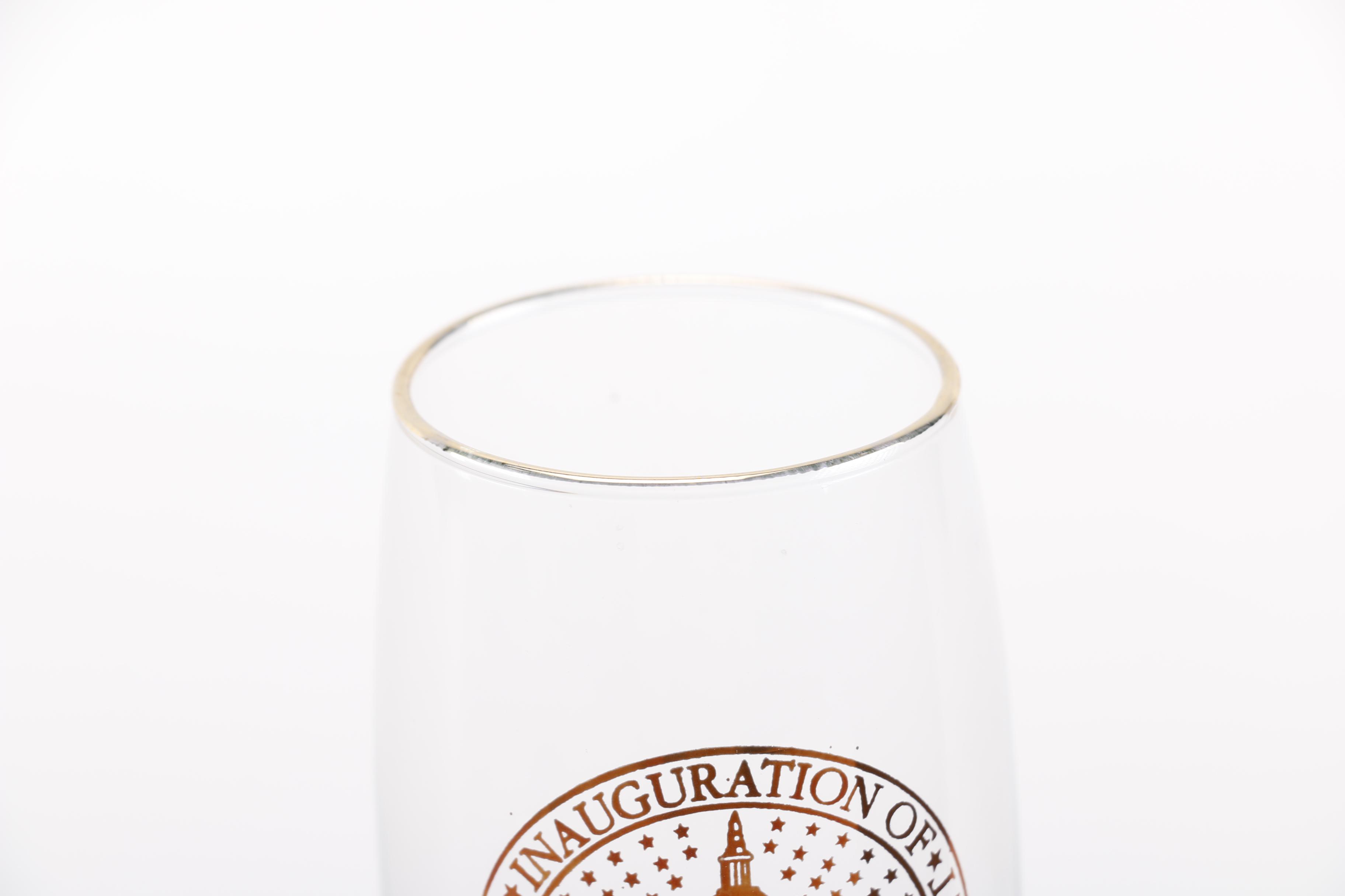 2001 Bush and Cheney Inauguration Champagne Glasses