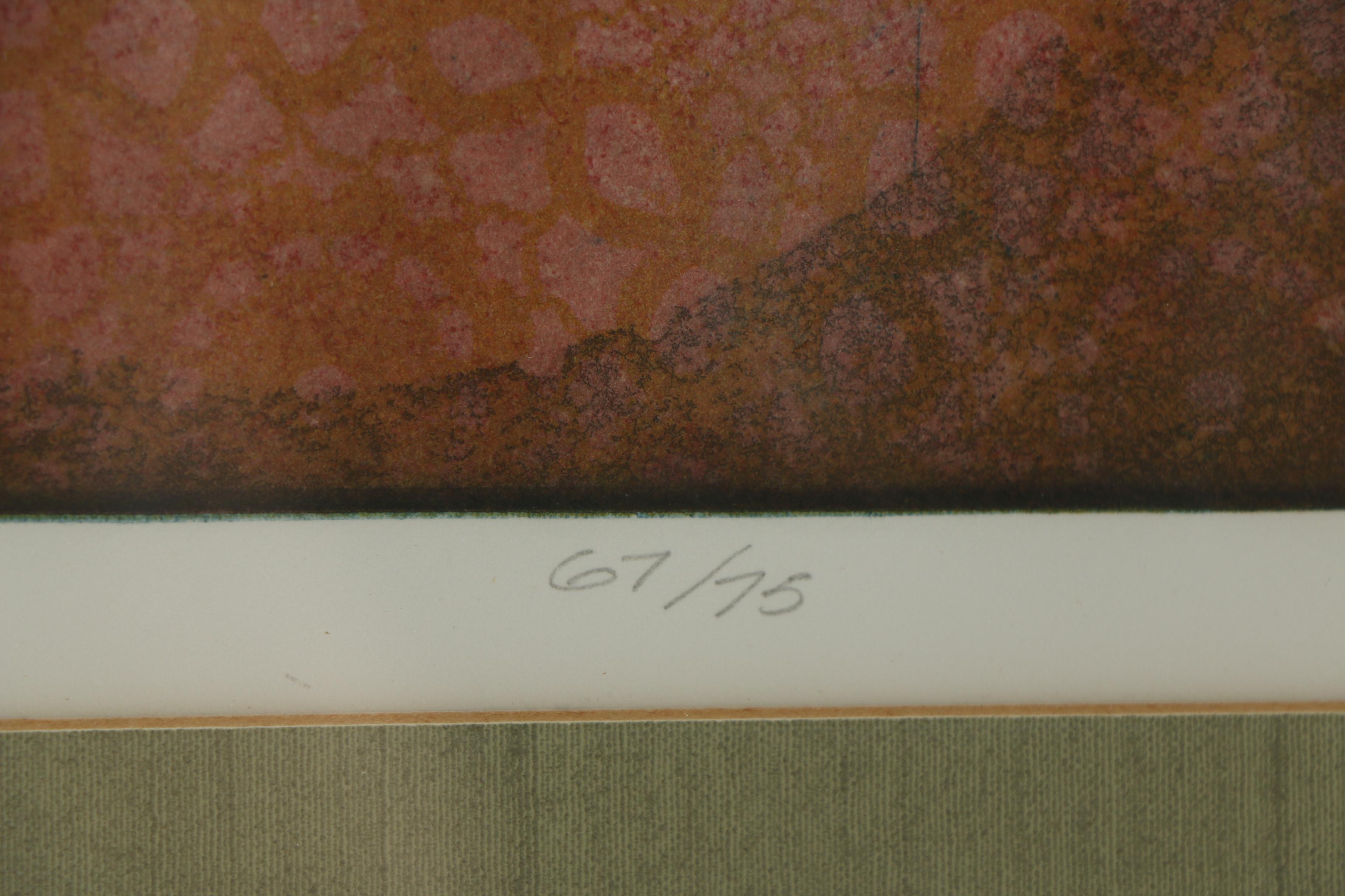 Signed Aquatint "Icarus"