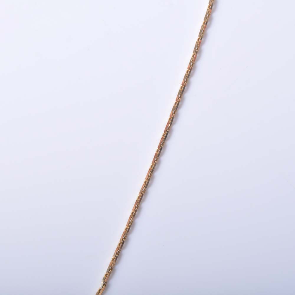 14K Gold Diana Kim England Goldsmith Nantucket Basket Necklace