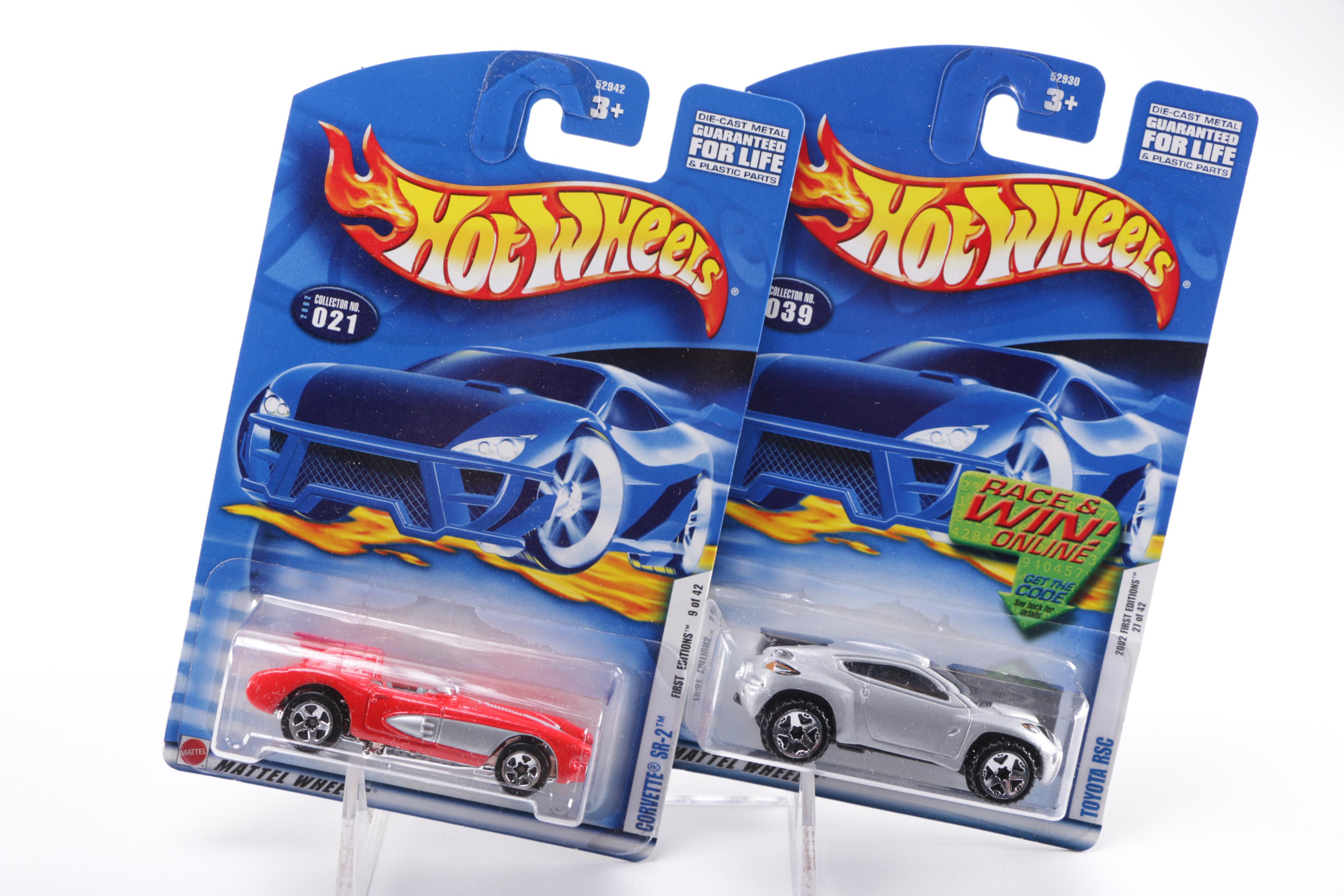 Circa 2000 Mattel Hot Wheels Die-Cast Cars