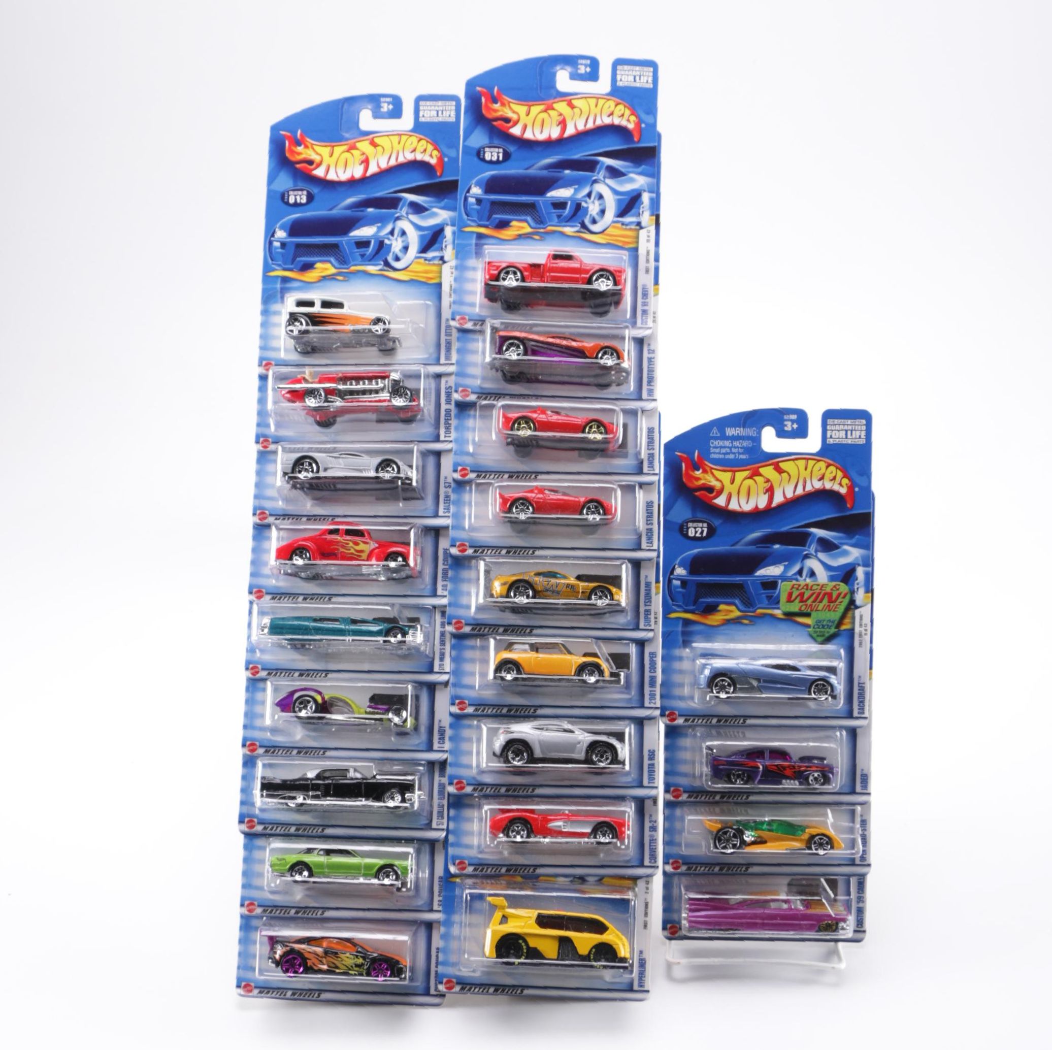 Circa 2000 Mattel Hot Wheels Die-Cast Cars