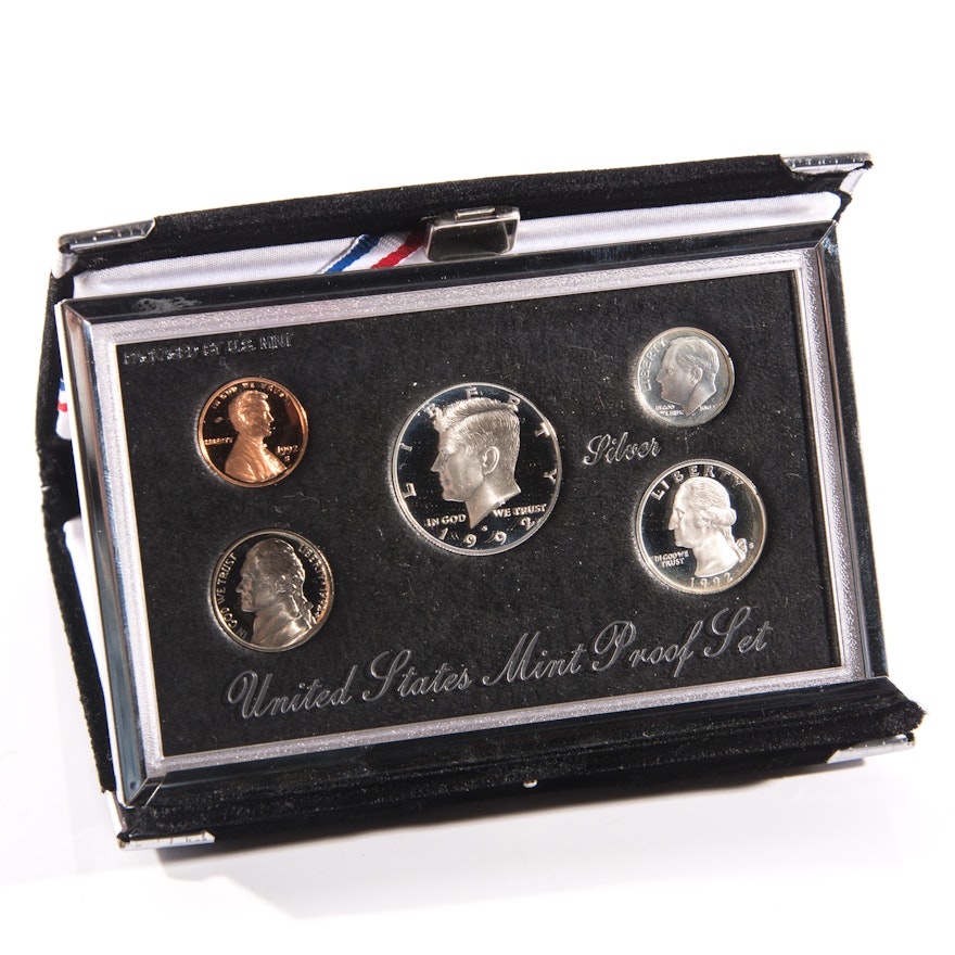 1992 United States Mint Premier Silver Proof Set