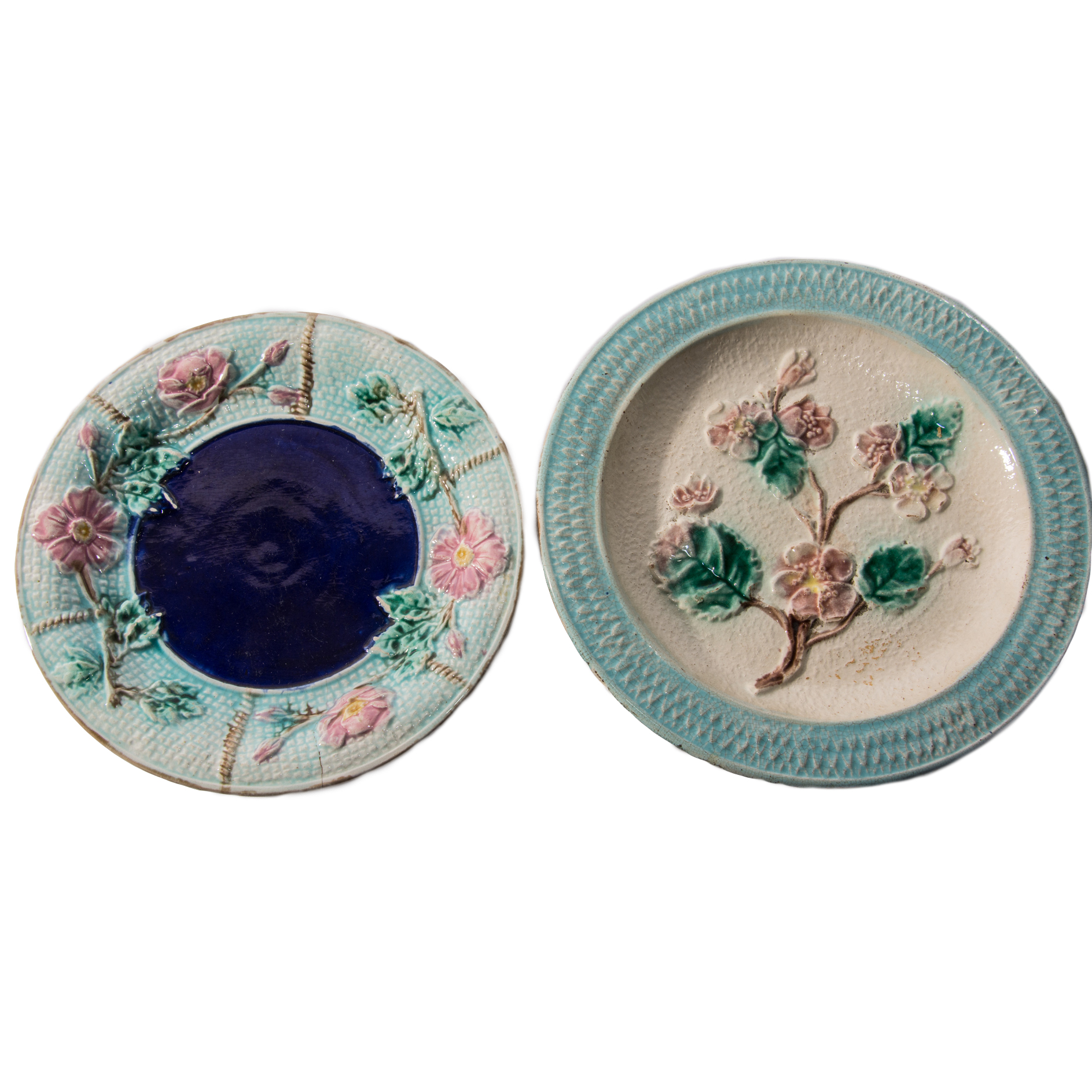 Vintage Majolica Plates