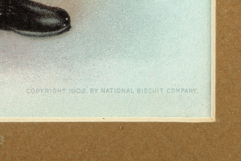 Early 20th-Century Color Lithograph on Paper of Uneeda Biscuits