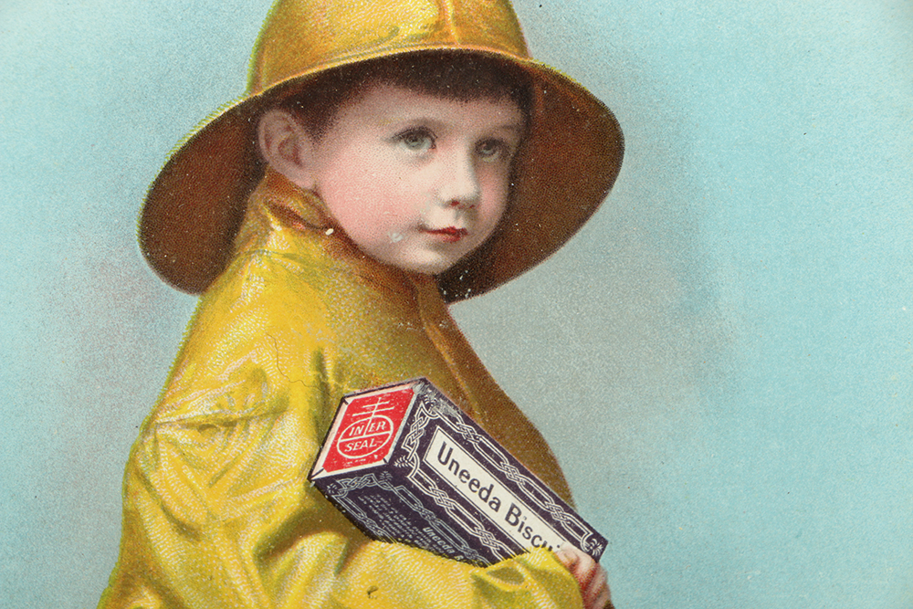 Early 20th-Century Color Lithograph on Paper of Uneeda Biscuits