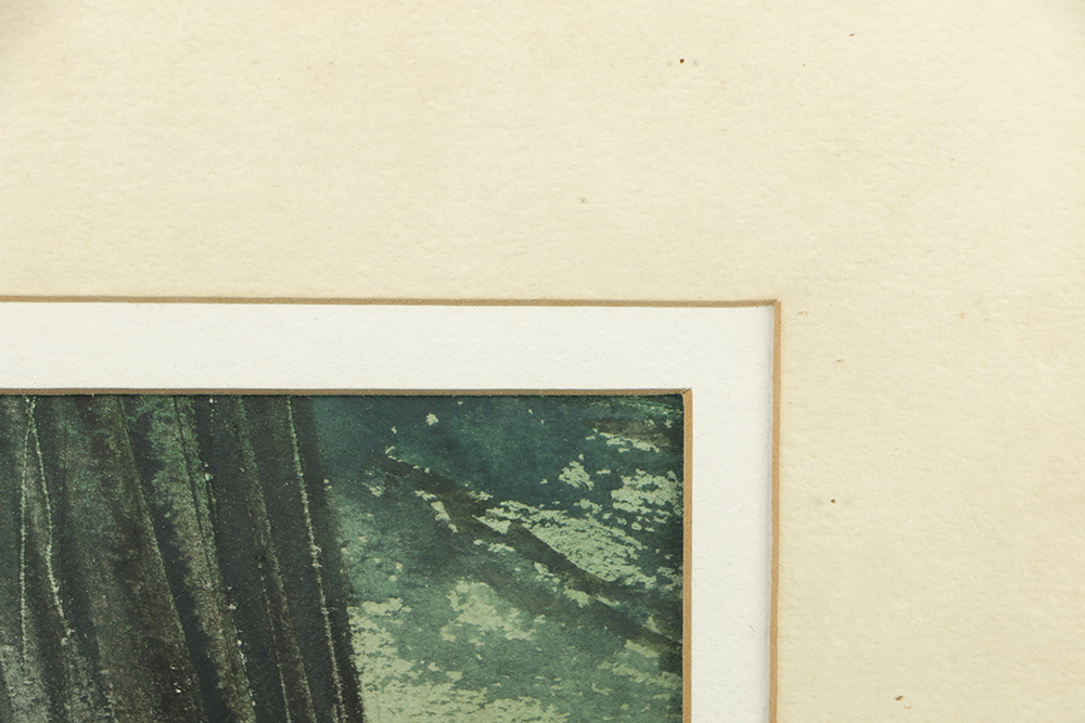 Bert McNomee Watercolor Painting on Paper of Waterside Landscape