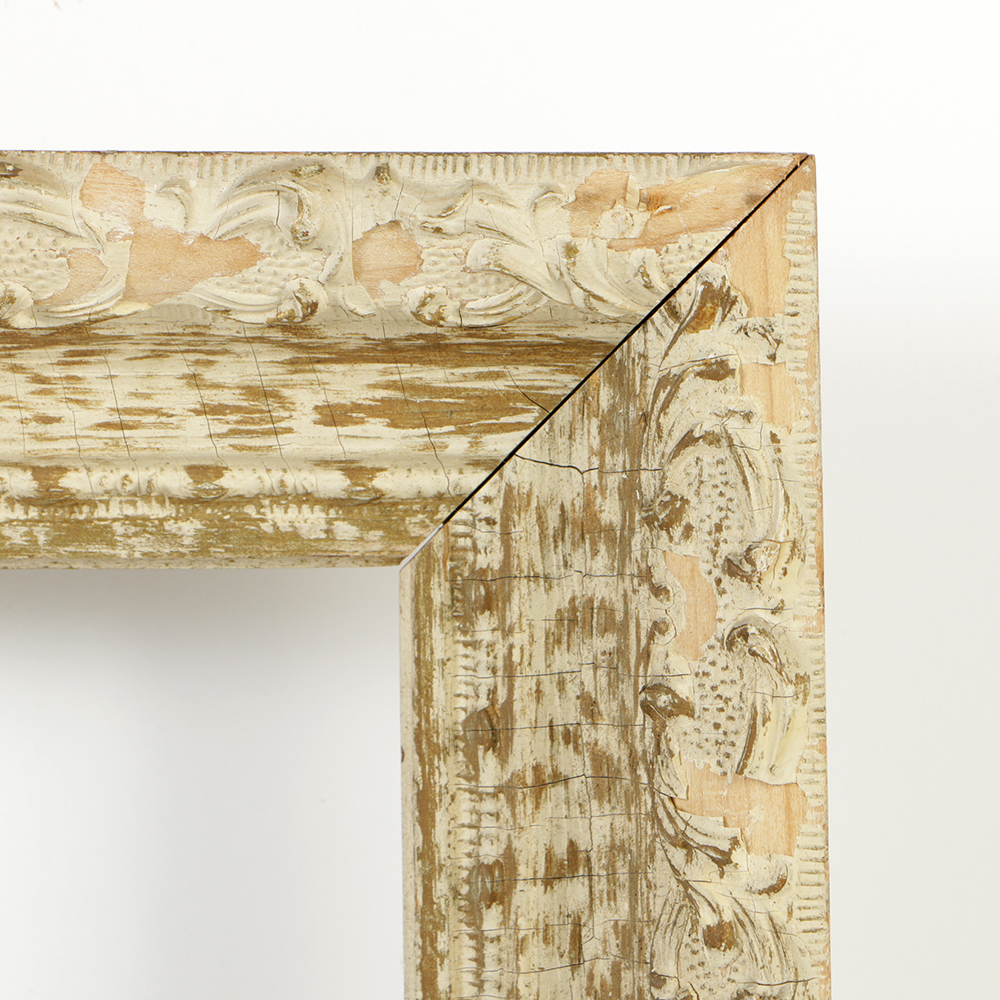 Wood and Gesso Low Relief Acanthus Moulding Frame