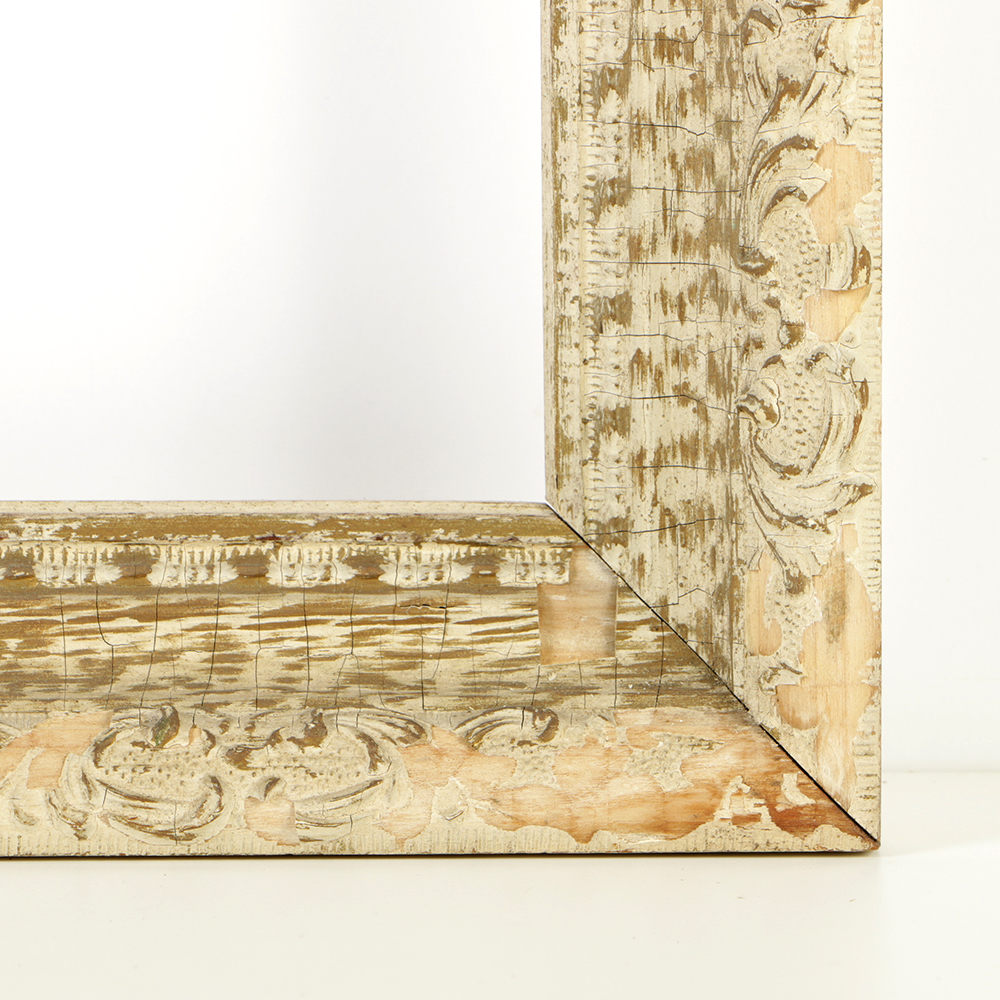 Wood and Gesso Low Relief Acanthus Moulding Frame