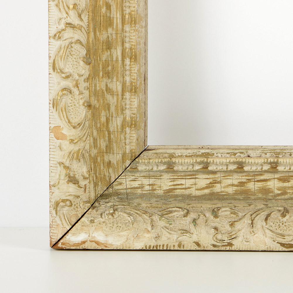 Wood and Gesso Low Relief Acanthus Moulding Frame