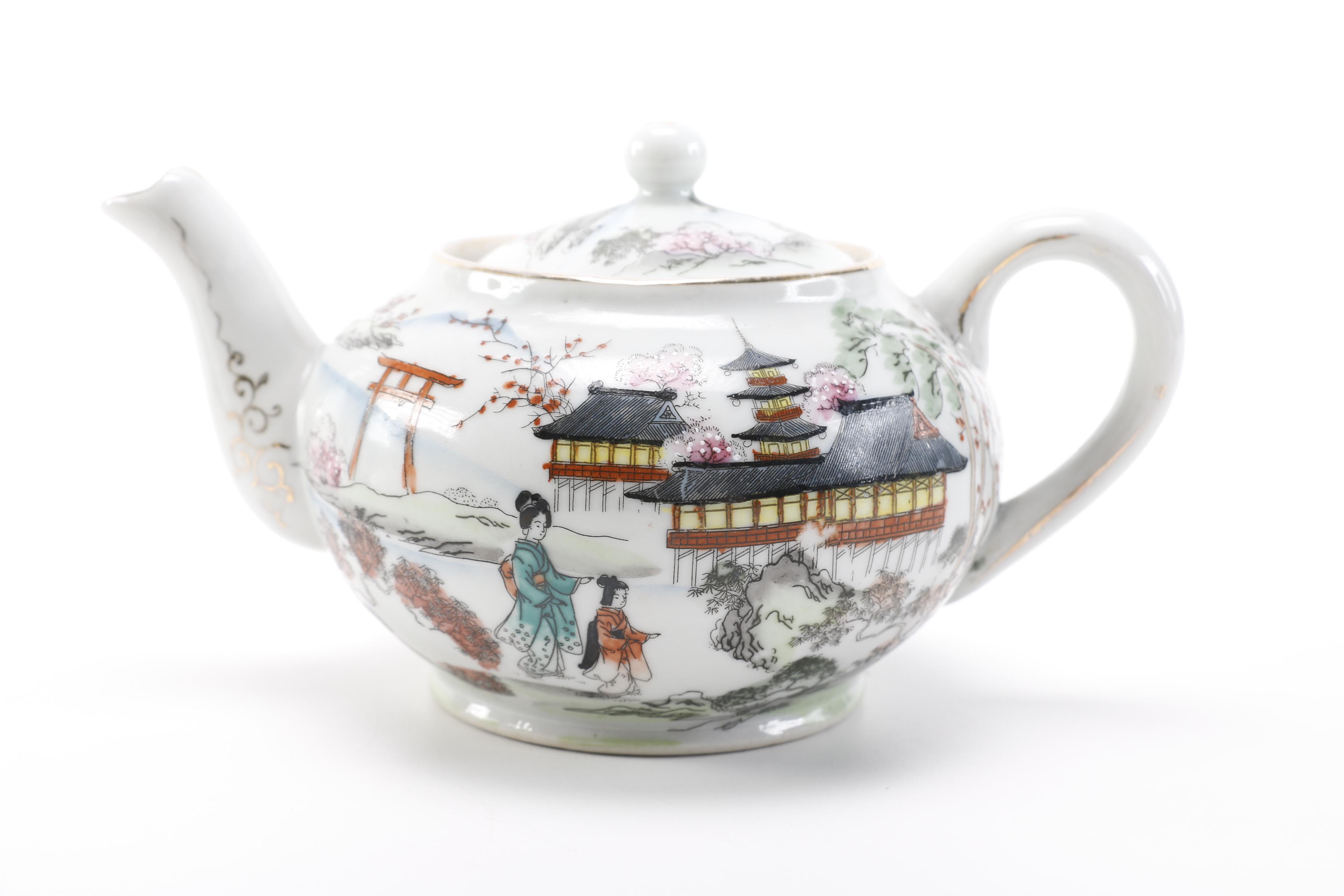 Japanese Hand Painted Tea Set