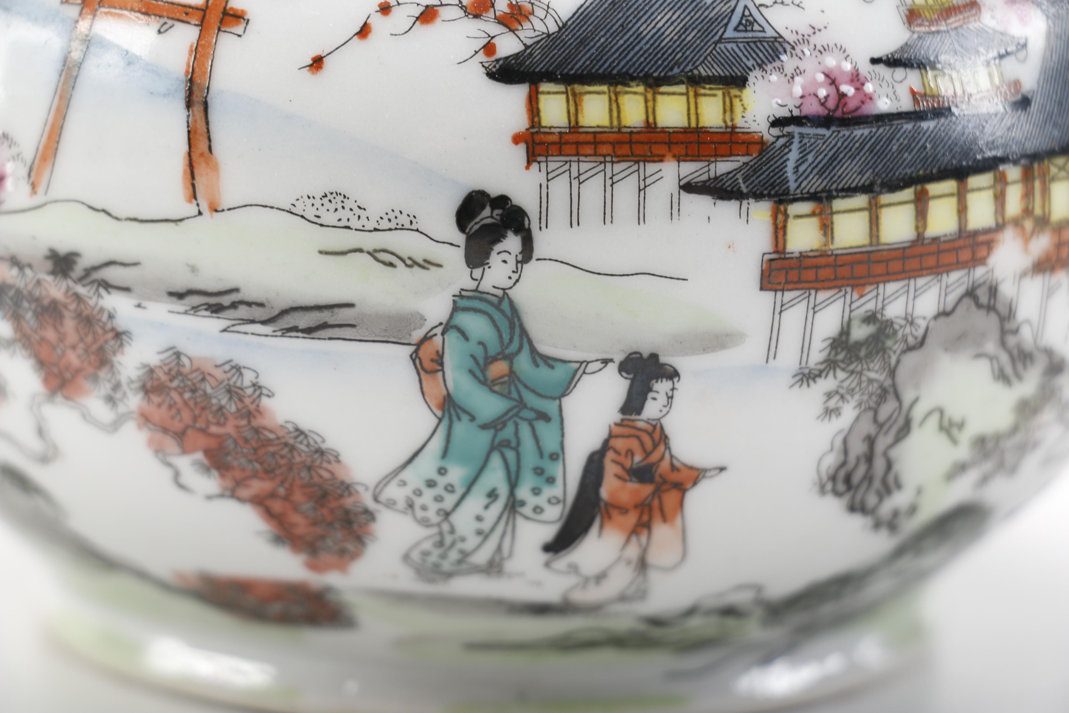 Japanese Hand Painted Tea Set