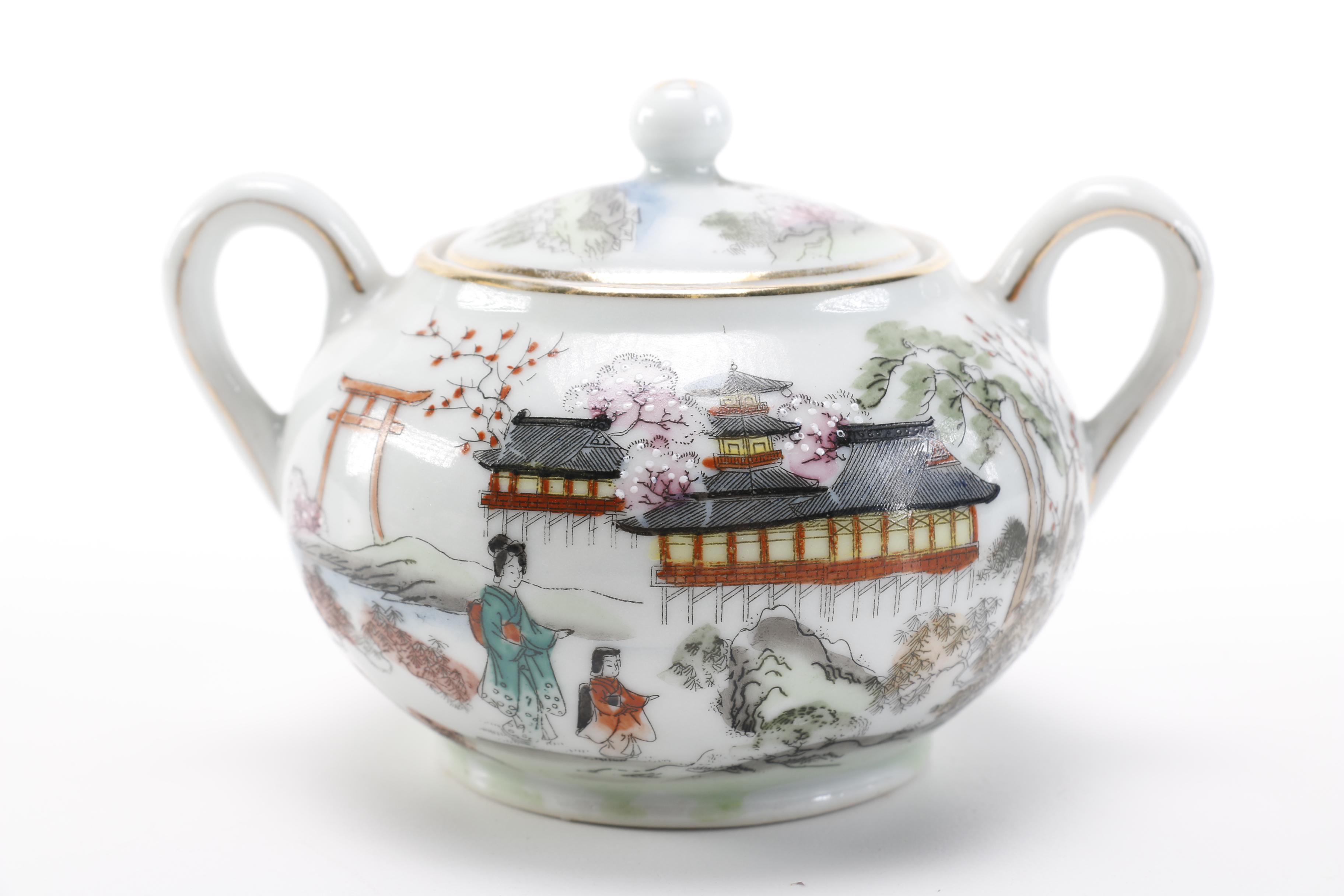 Japanese Hand Painted Tea Set