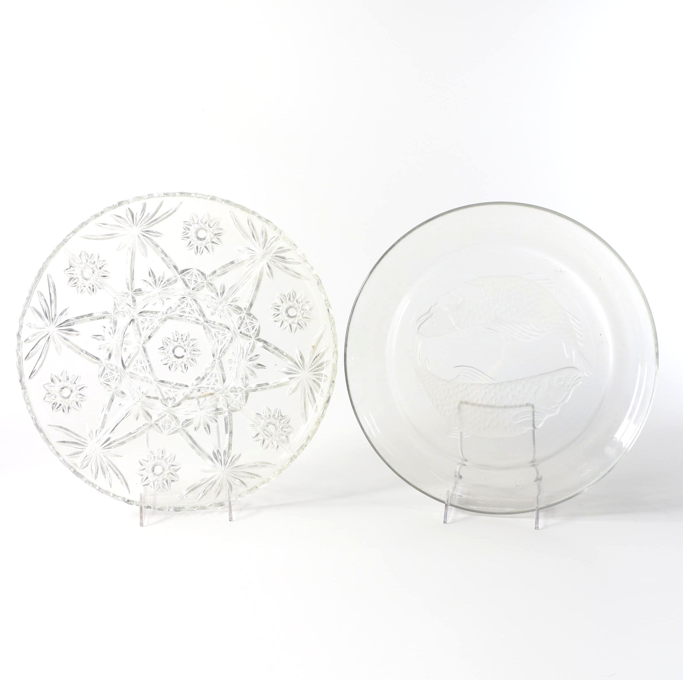 Two Glass Serving Dishes