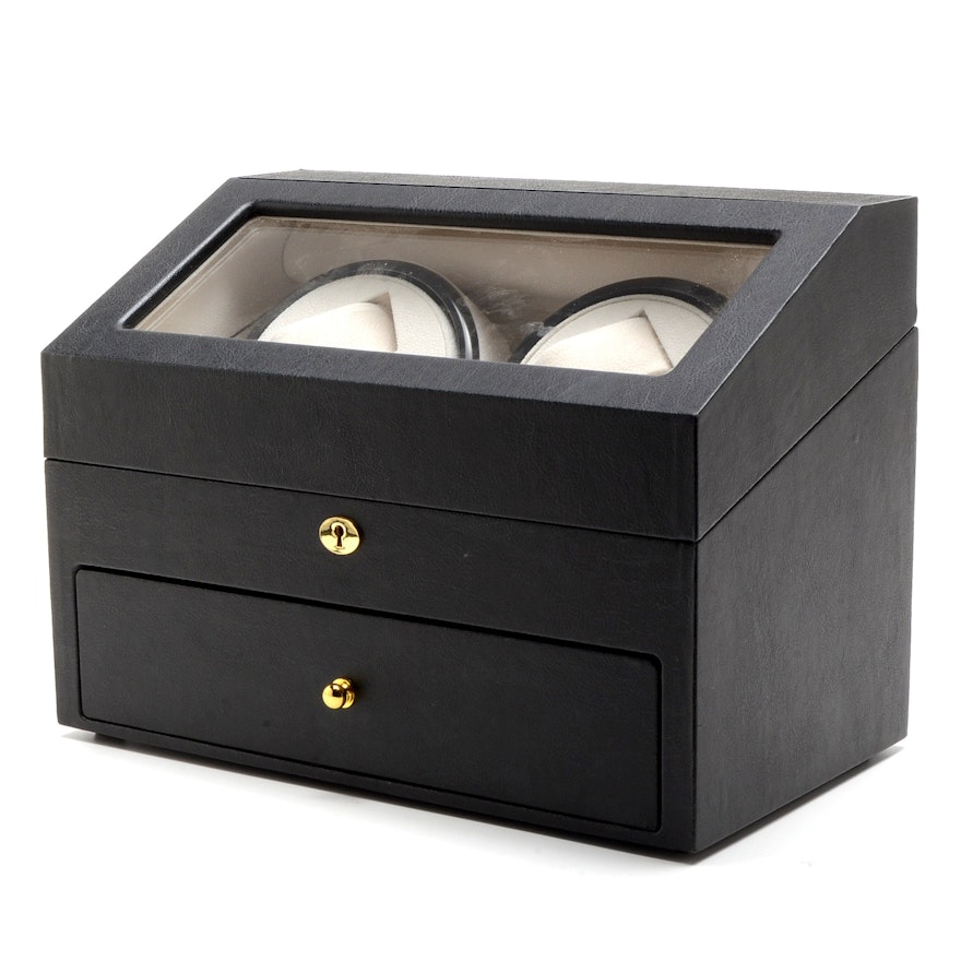 Genuine Leather Triple Watch Winder