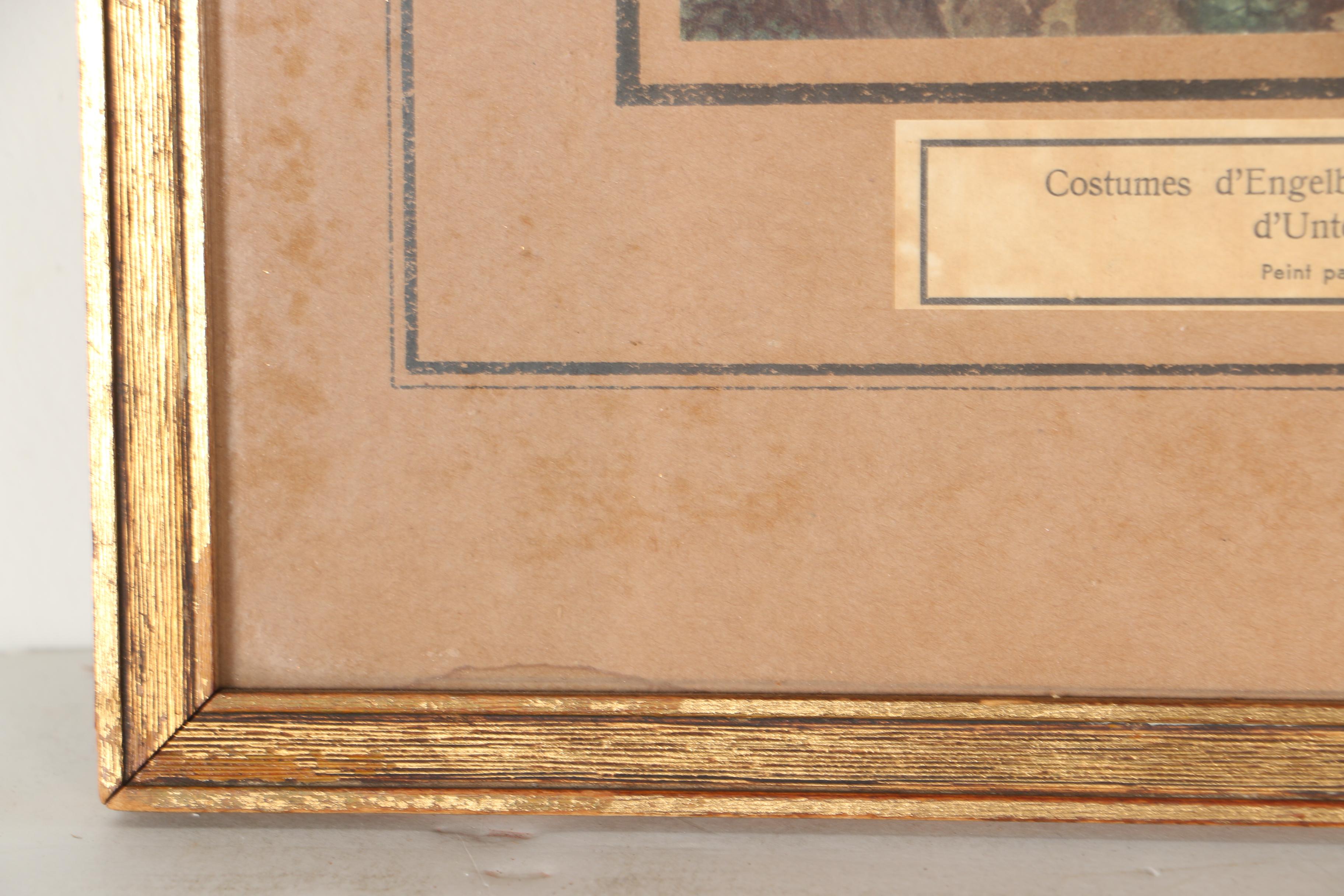 Josef Reinhardt Vintage Lithographs of Swiss Canton Costumes