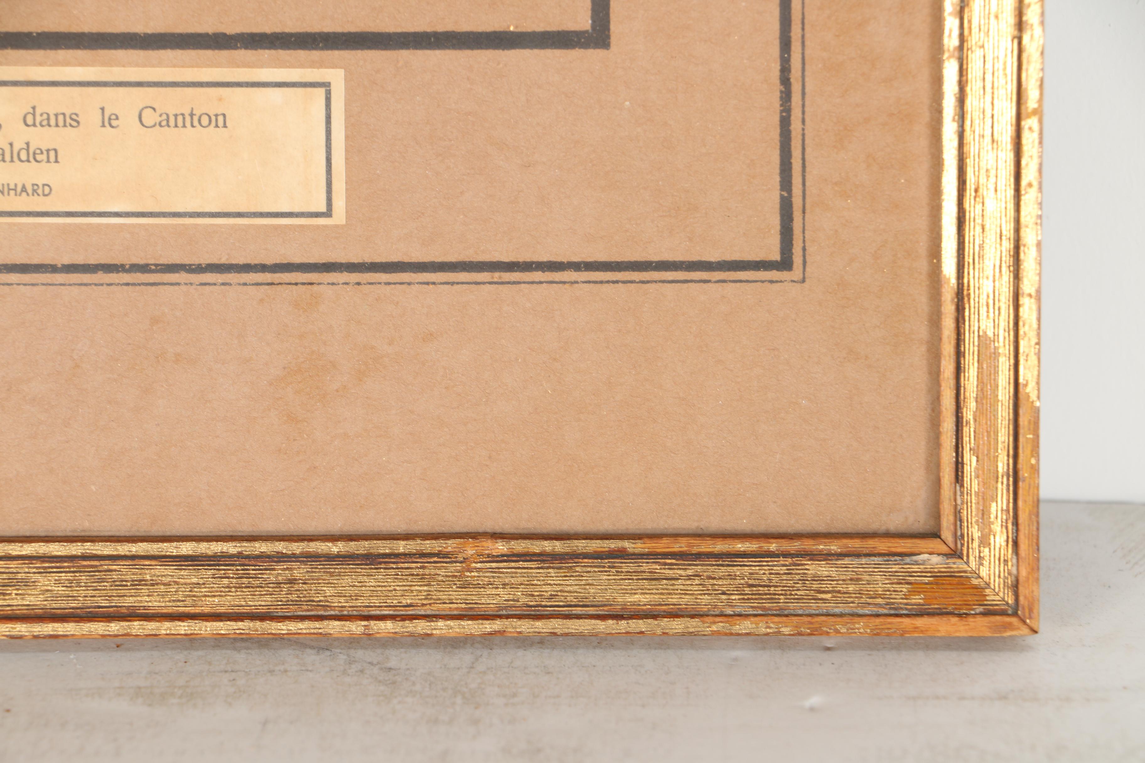 Josef Reinhardt Vintage Lithographs of Swiss Canton Costumes