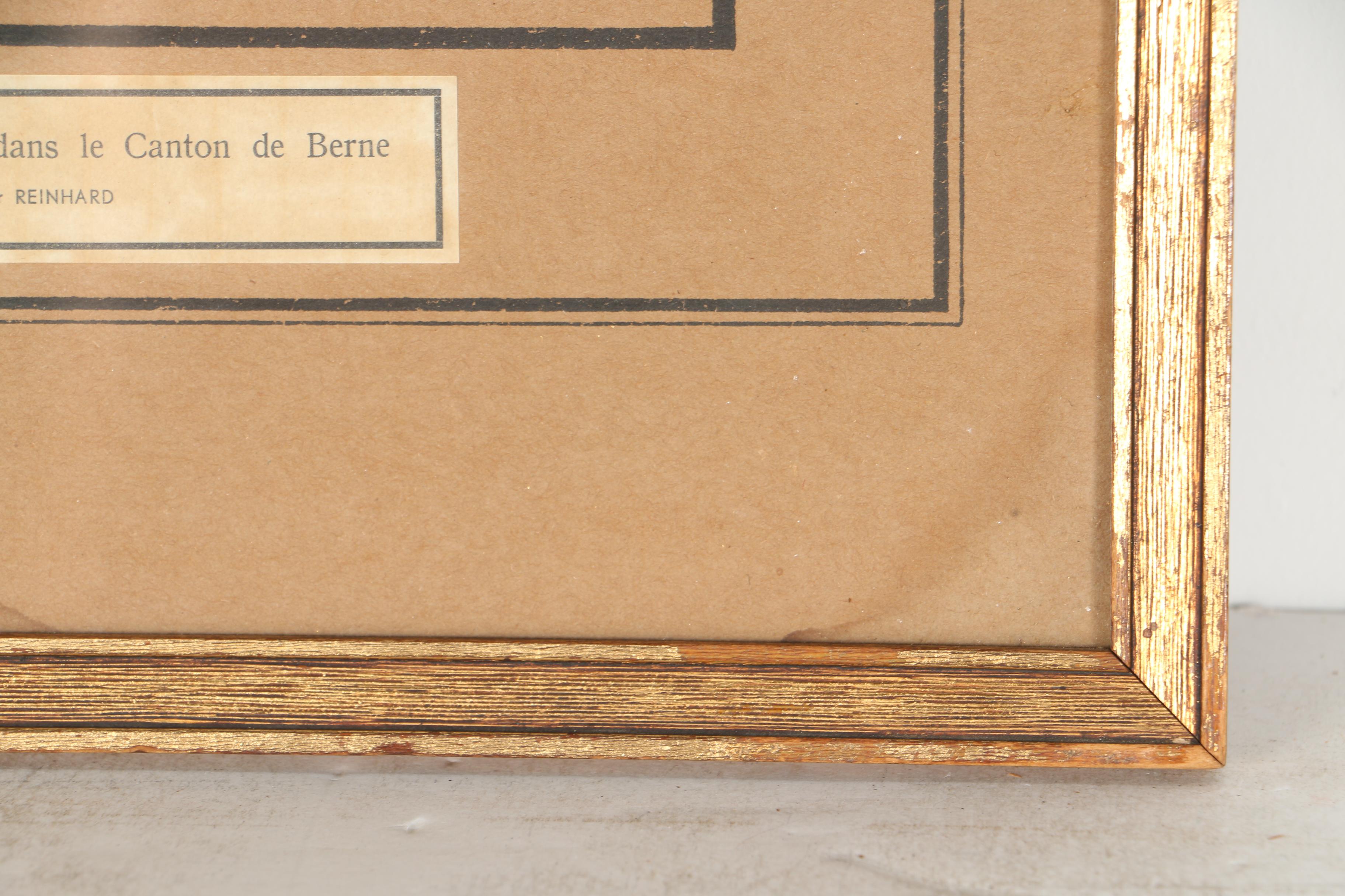 Josef Reinhardt Vintage Lithographs of Swiss Canton Costumes