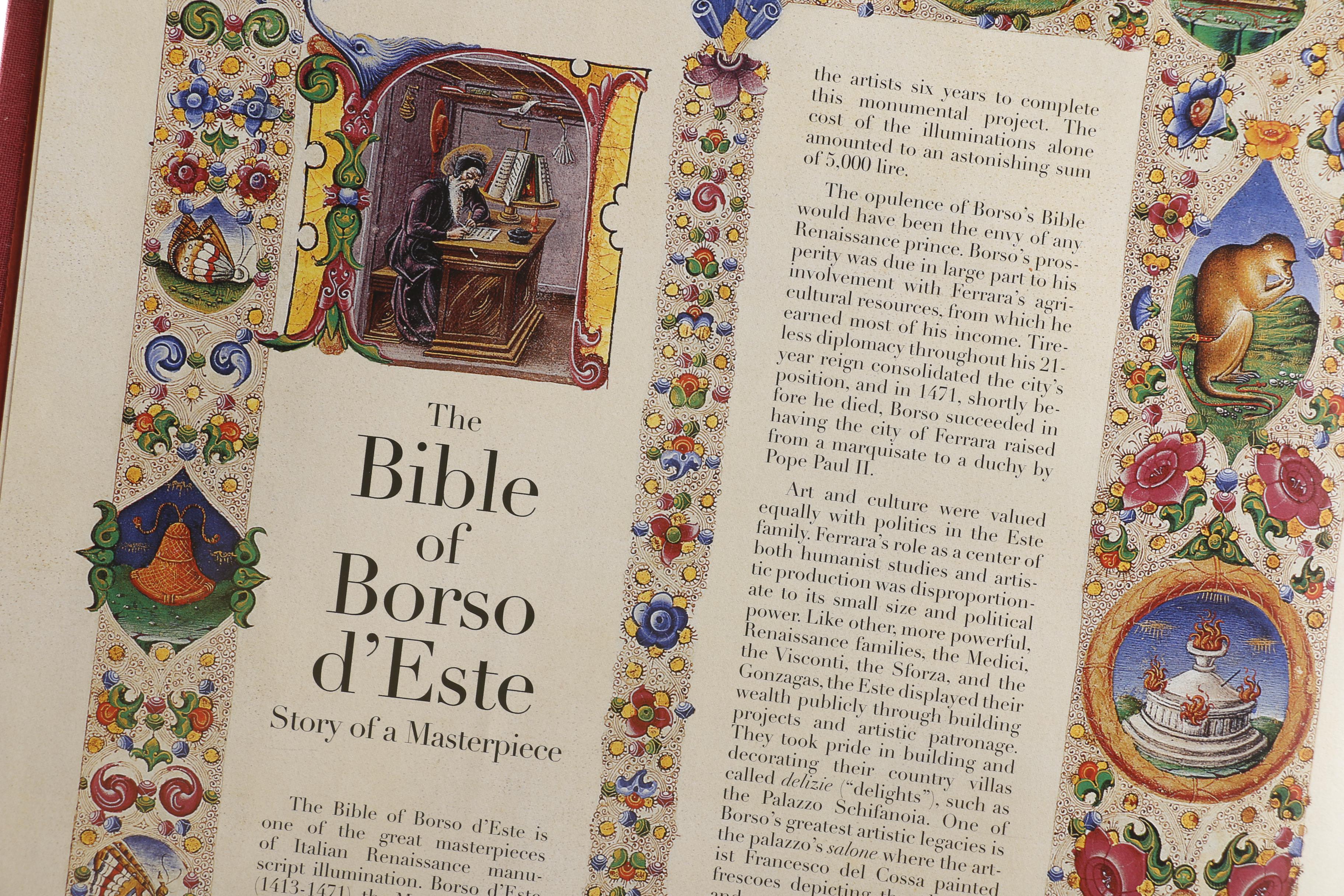2008 King James Bible With Reproduction Fifteenth-Century Art From the Bible of Borso d'Este