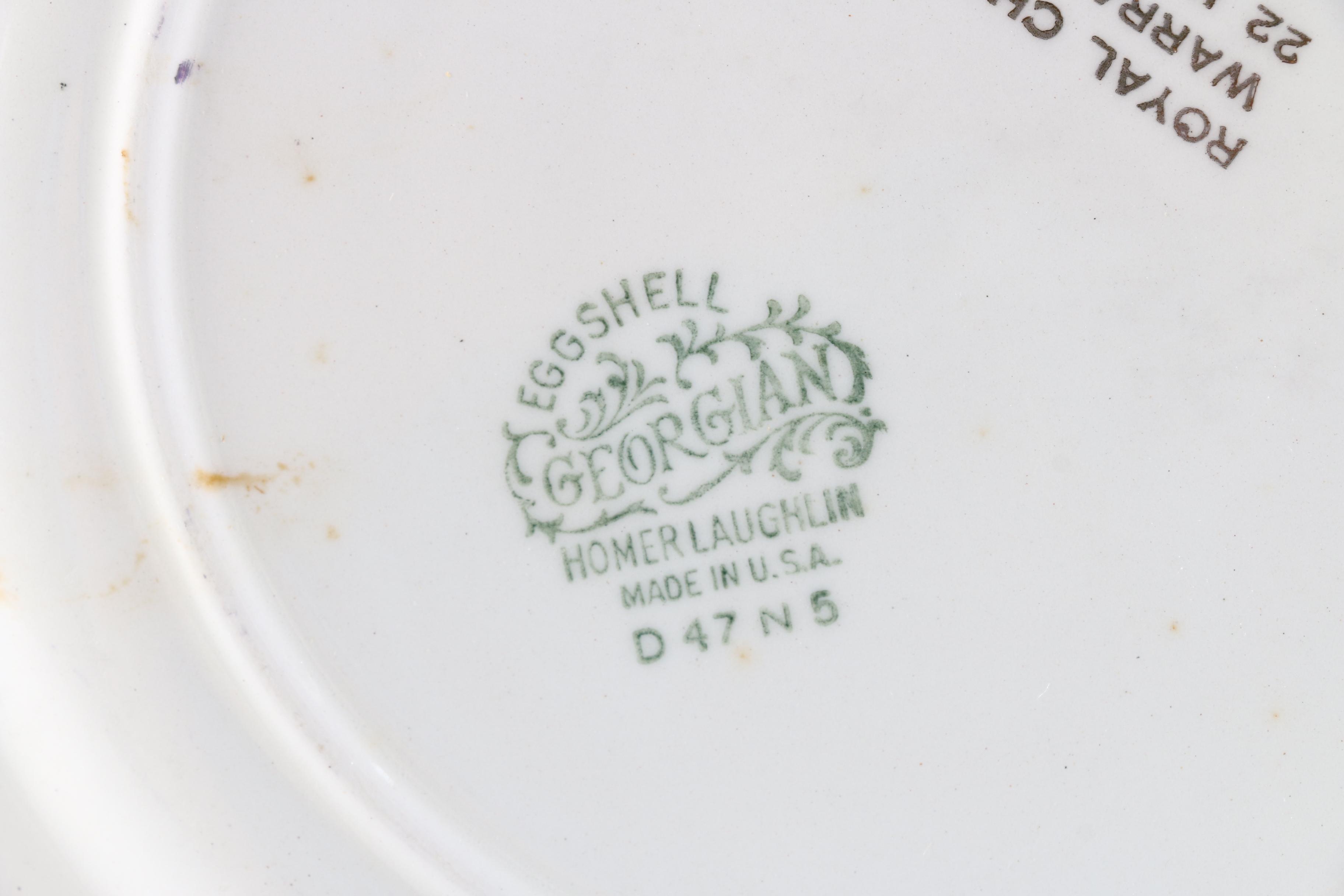 Homer Laughlin Georgian Royal China Salad Plates