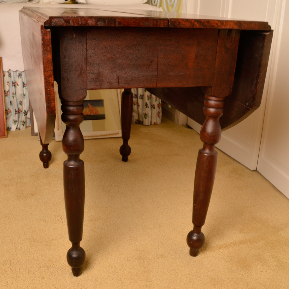 Vintage Drop-Leaf Federal Style Table