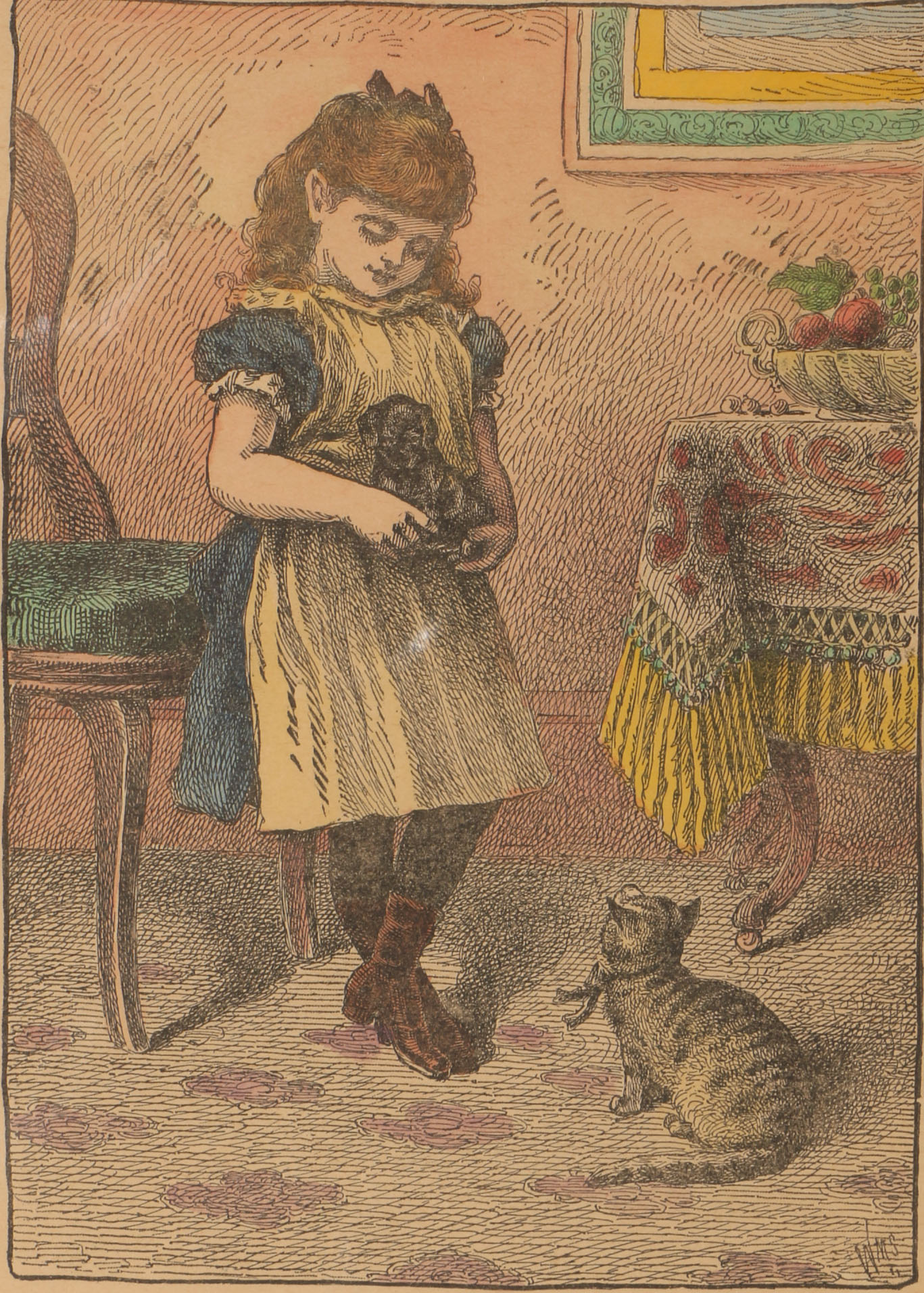 Mid to Late 19th Century Hand-Colored Lithographs
