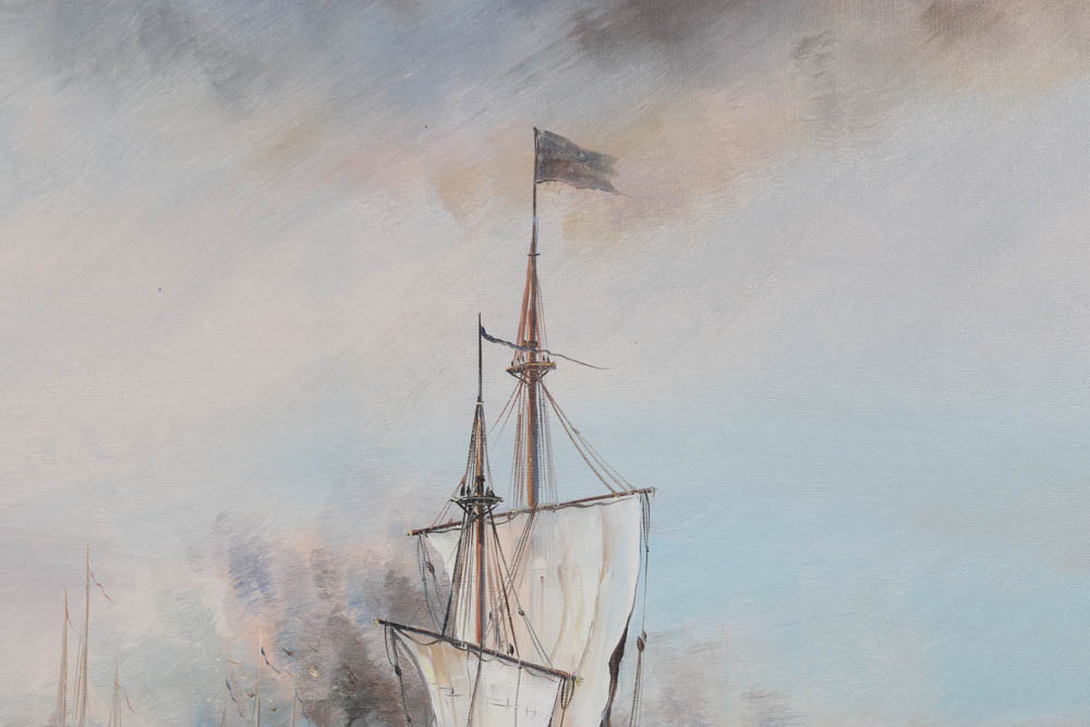 J. Harvey Original Oil Painting on Canvas