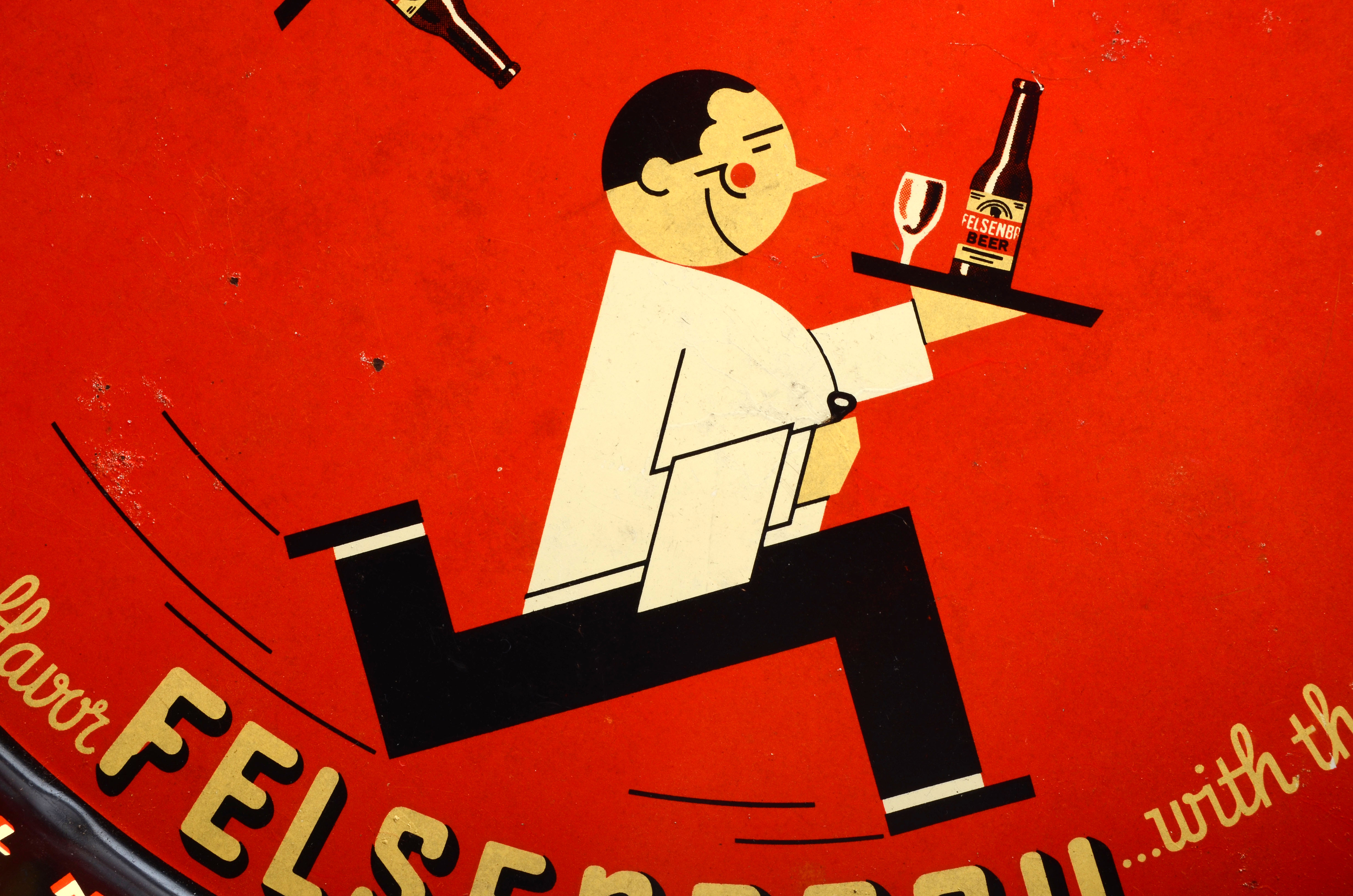 Clyffside Brewing Company of Cincinnati Felsenbrau Beer Tray