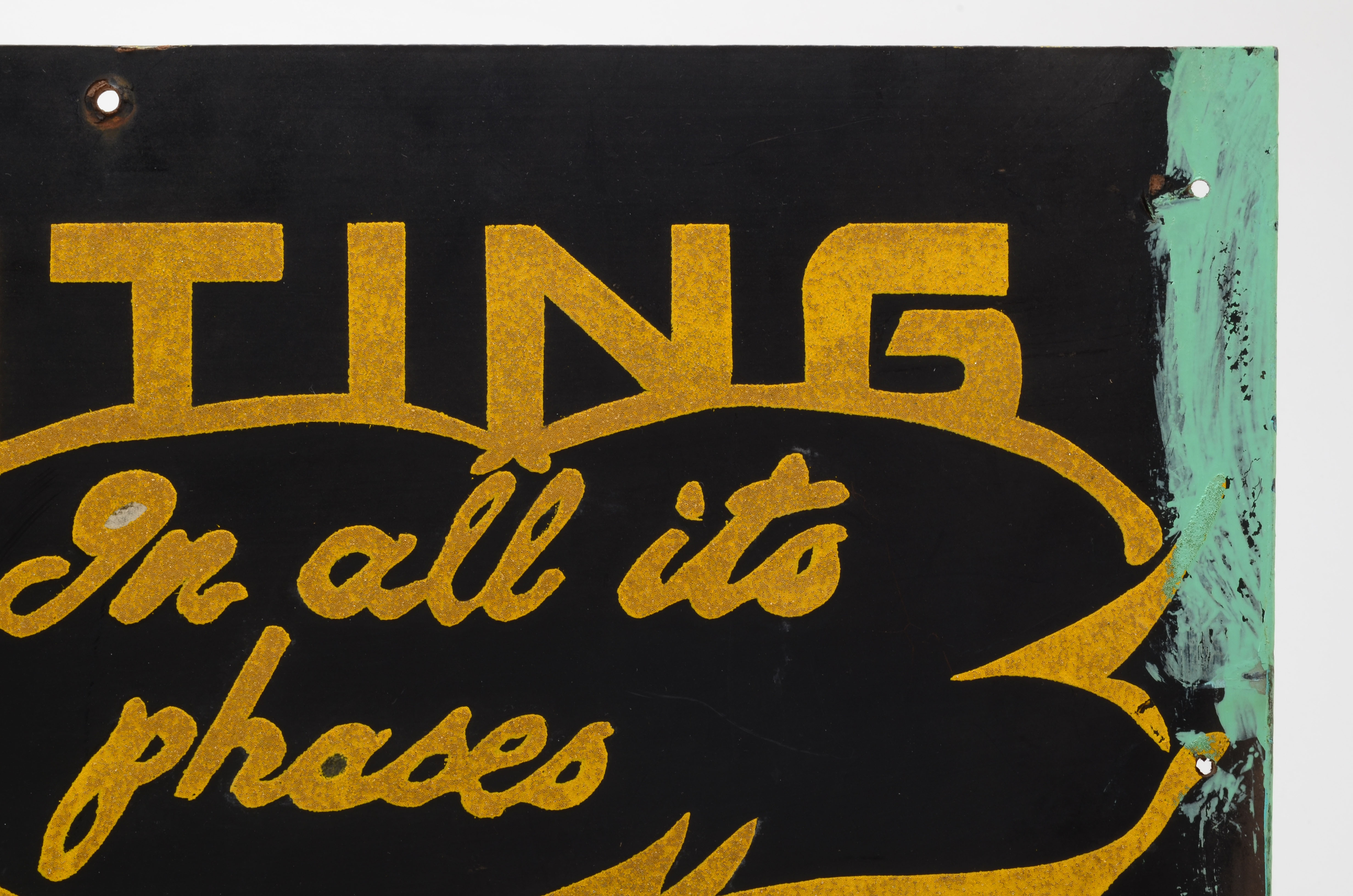 Vintage Hand-Crafted Double Sided Advertising Sign