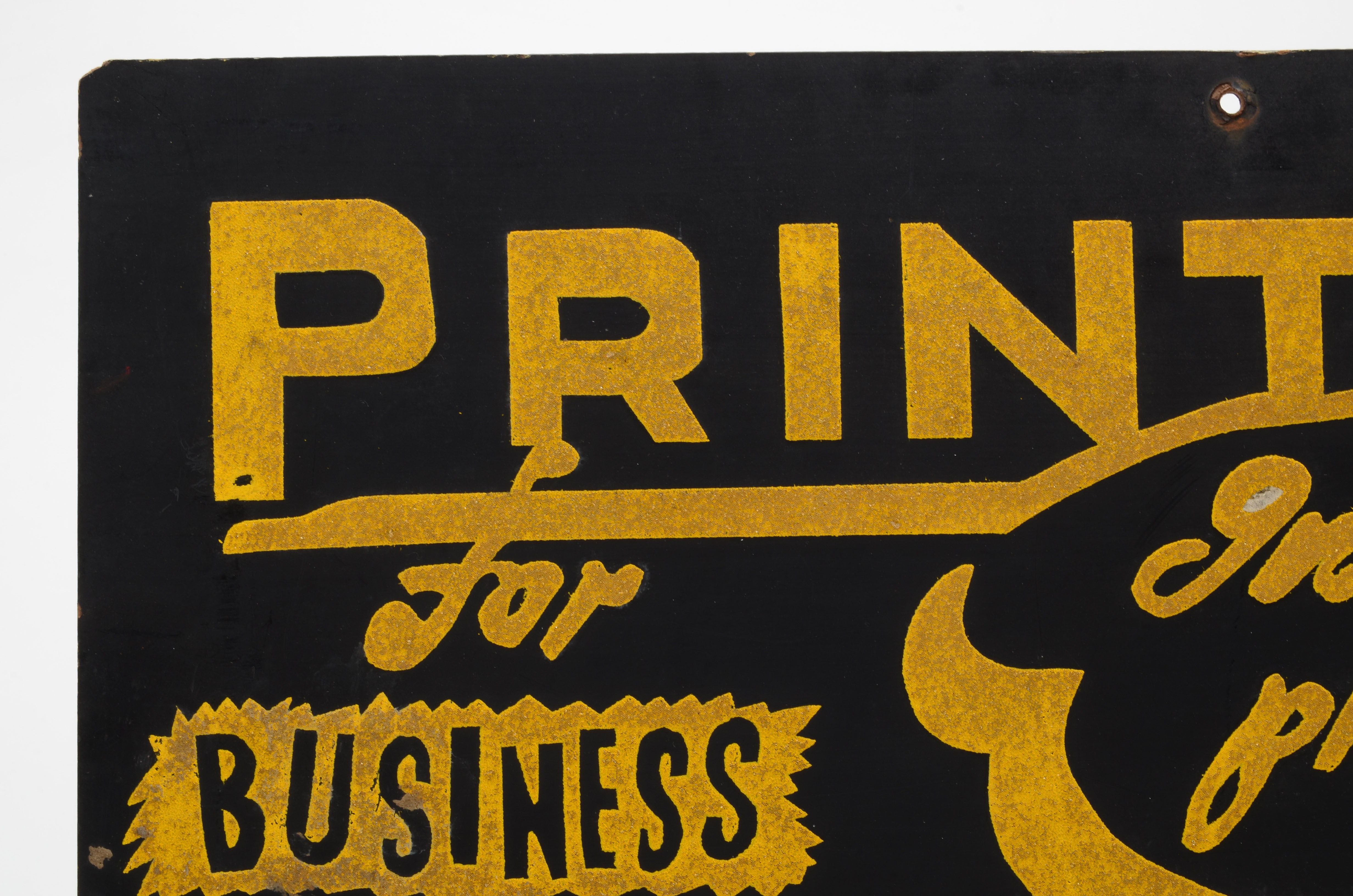 Vintage Hand-Crafted Double Sided Advertising Sign