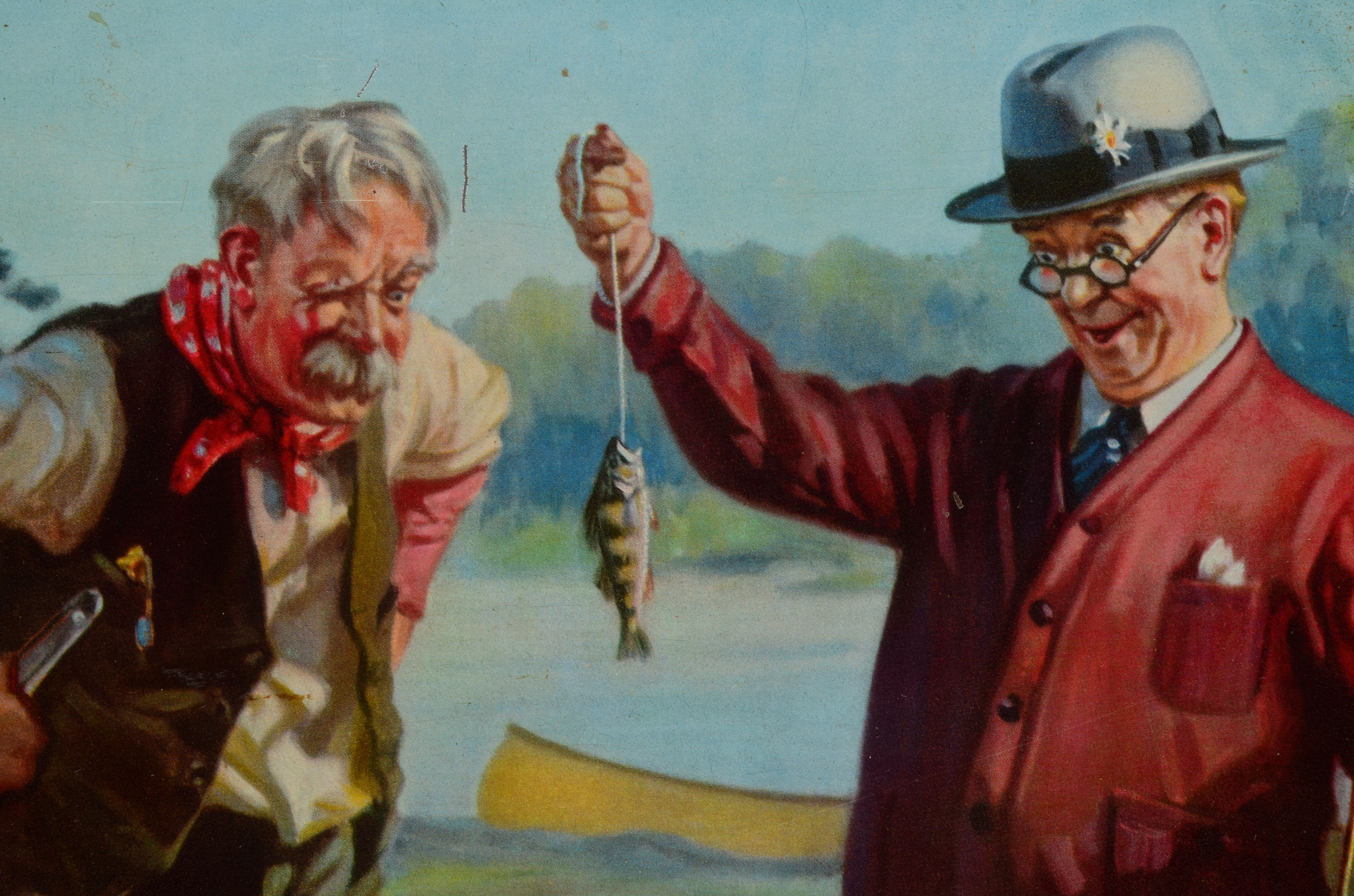 Vintage Burger Beer Tin Lithograph Advertising Sign