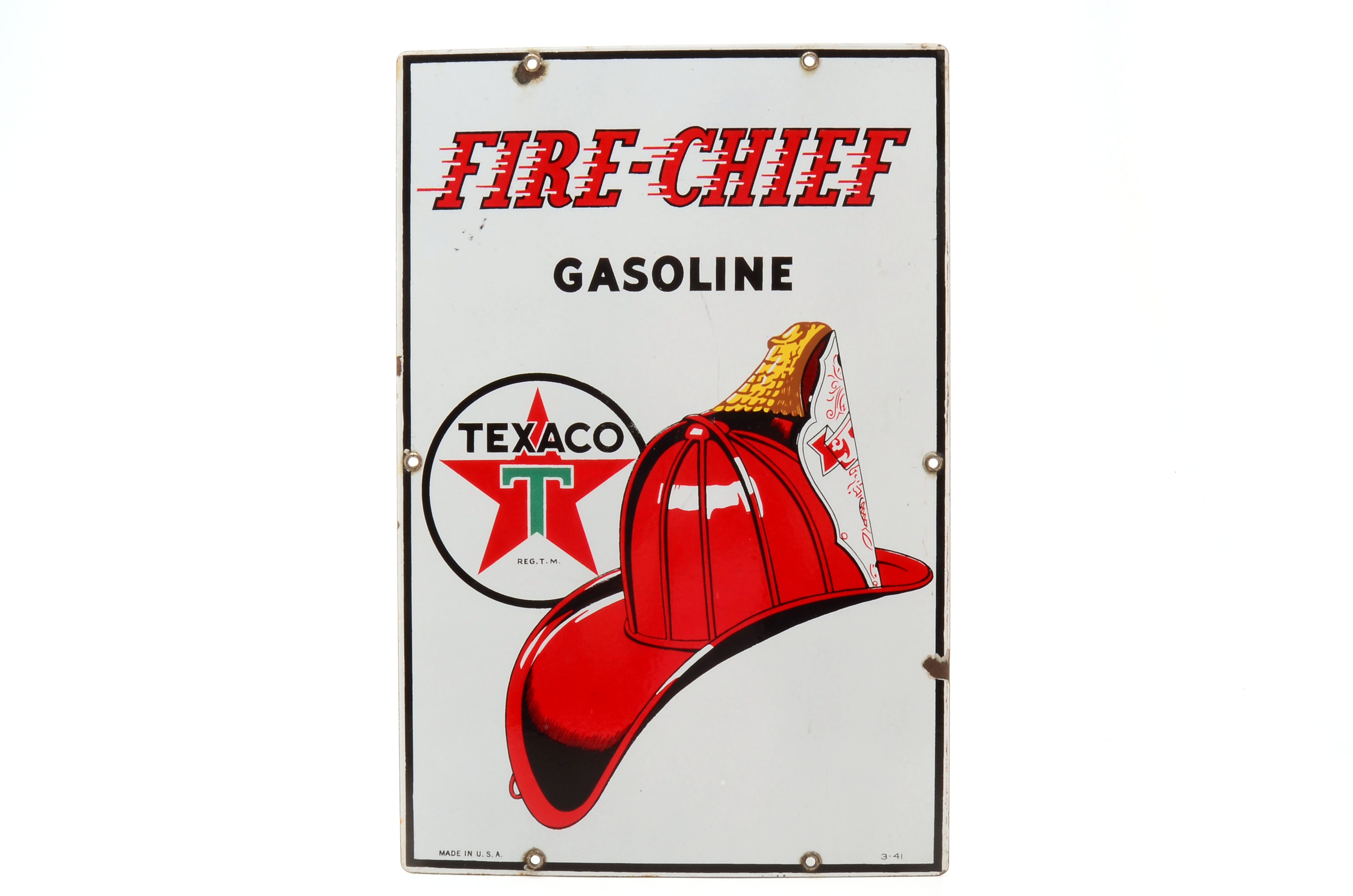 Mobilgas and Texaco Porcelain Enamel Gas Station Pump Plates