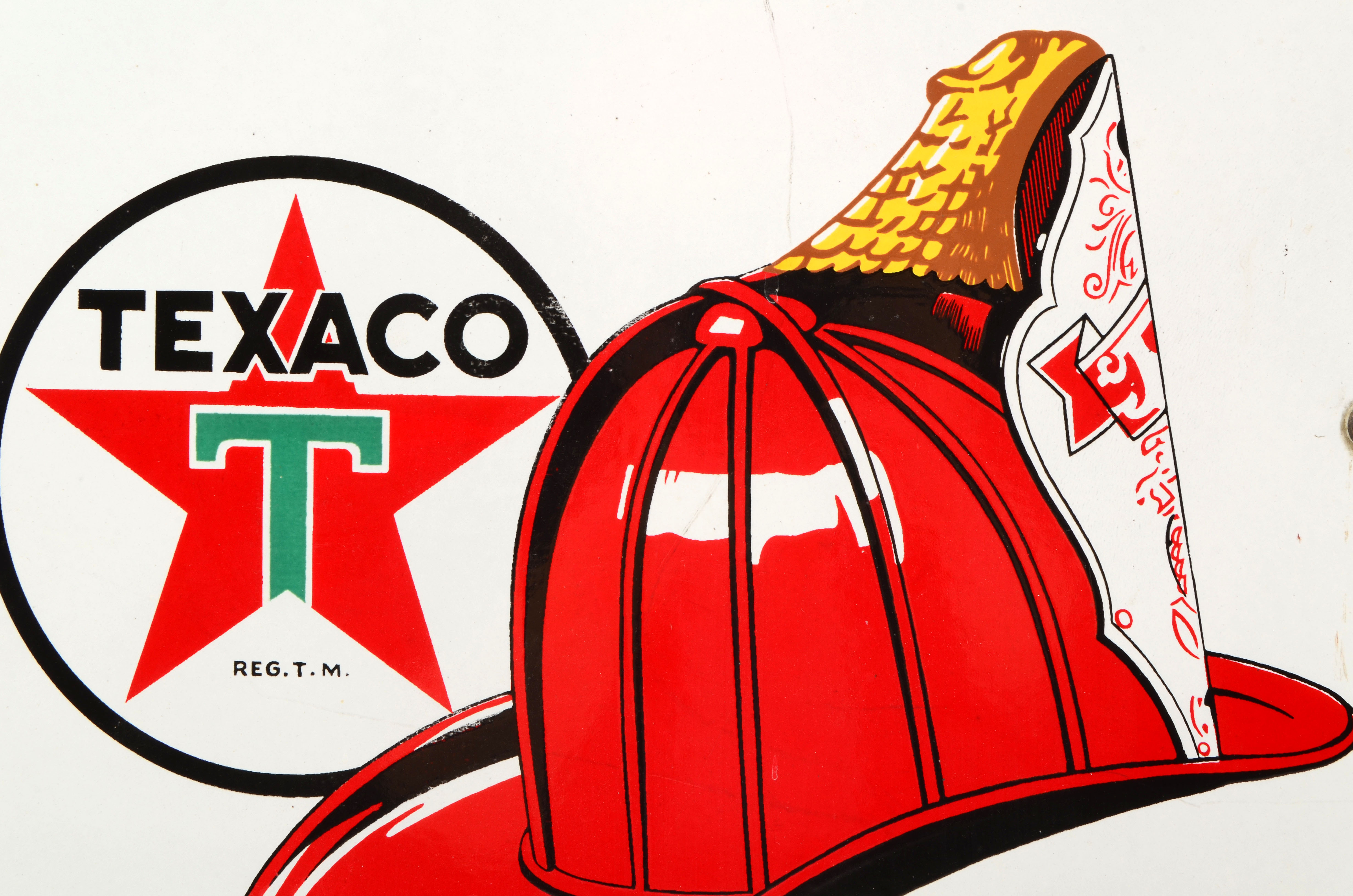 Mobilgas and Texaco Porcelain Enamel Gas Station Pump Plates