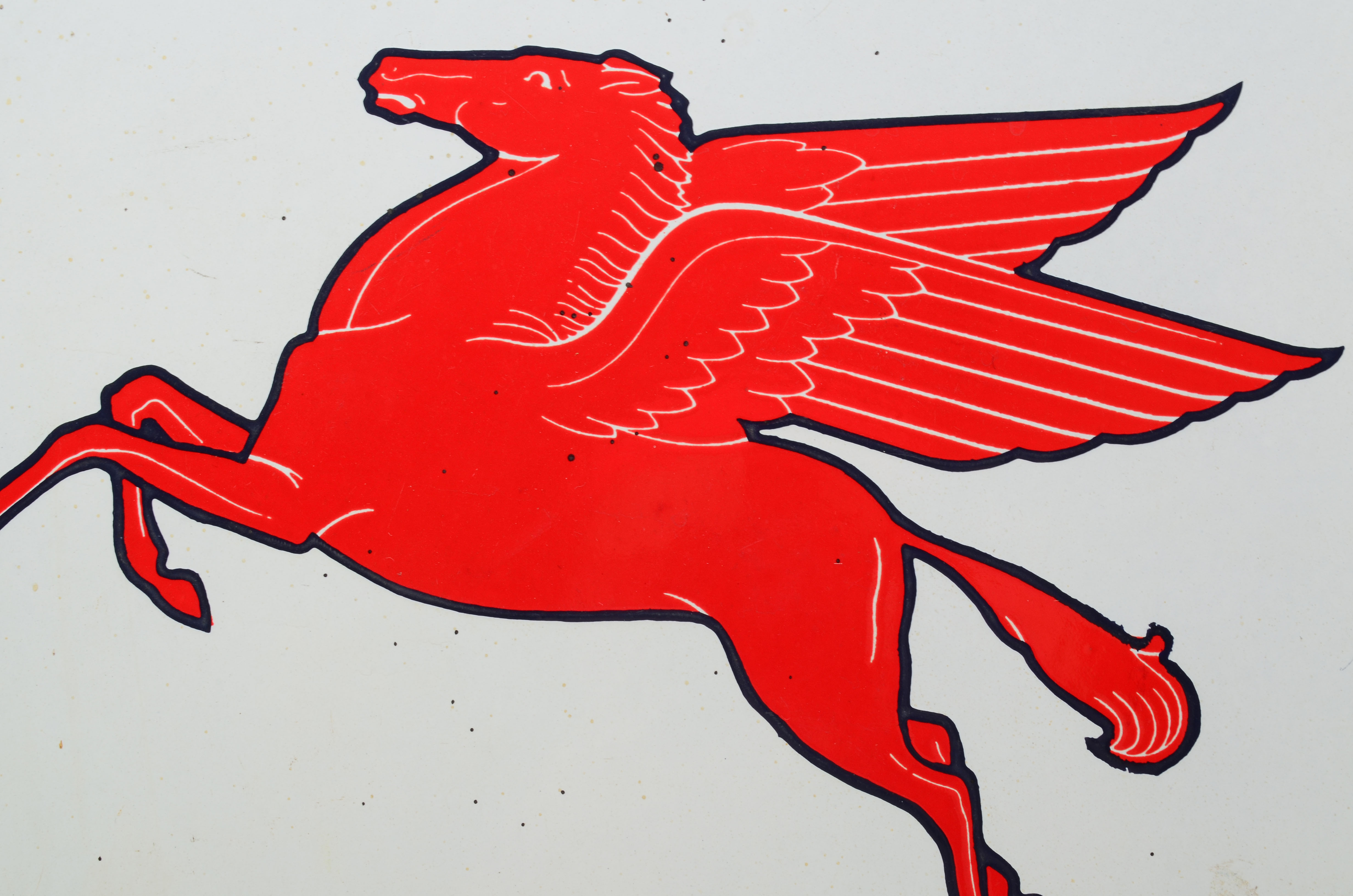 Mobilgas and Texaco Porcelain Enamel Gas Station Pump Plates