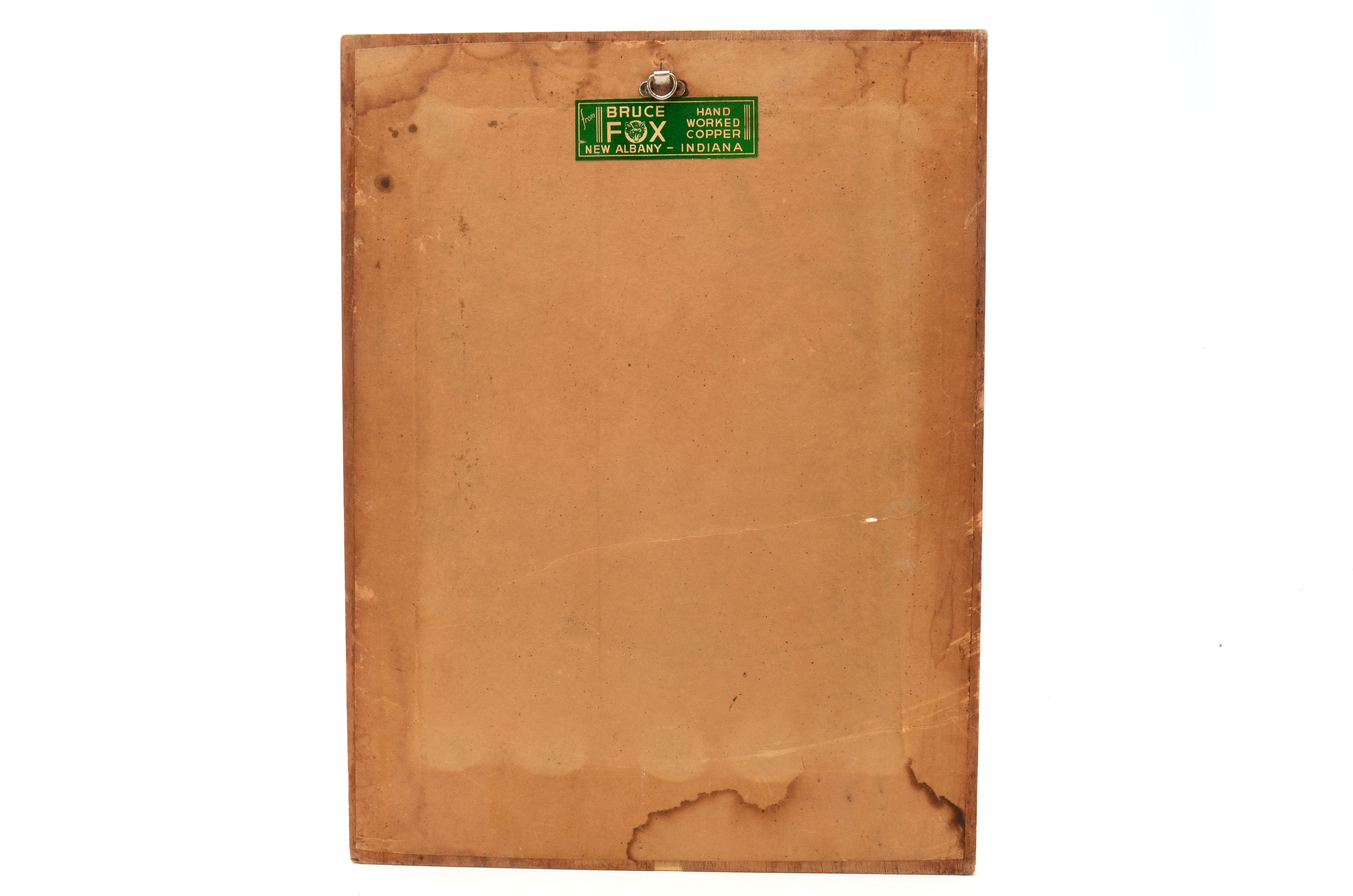 Vintage Burger Beer Hand-Crafted Copper Sign by Bruce Fox