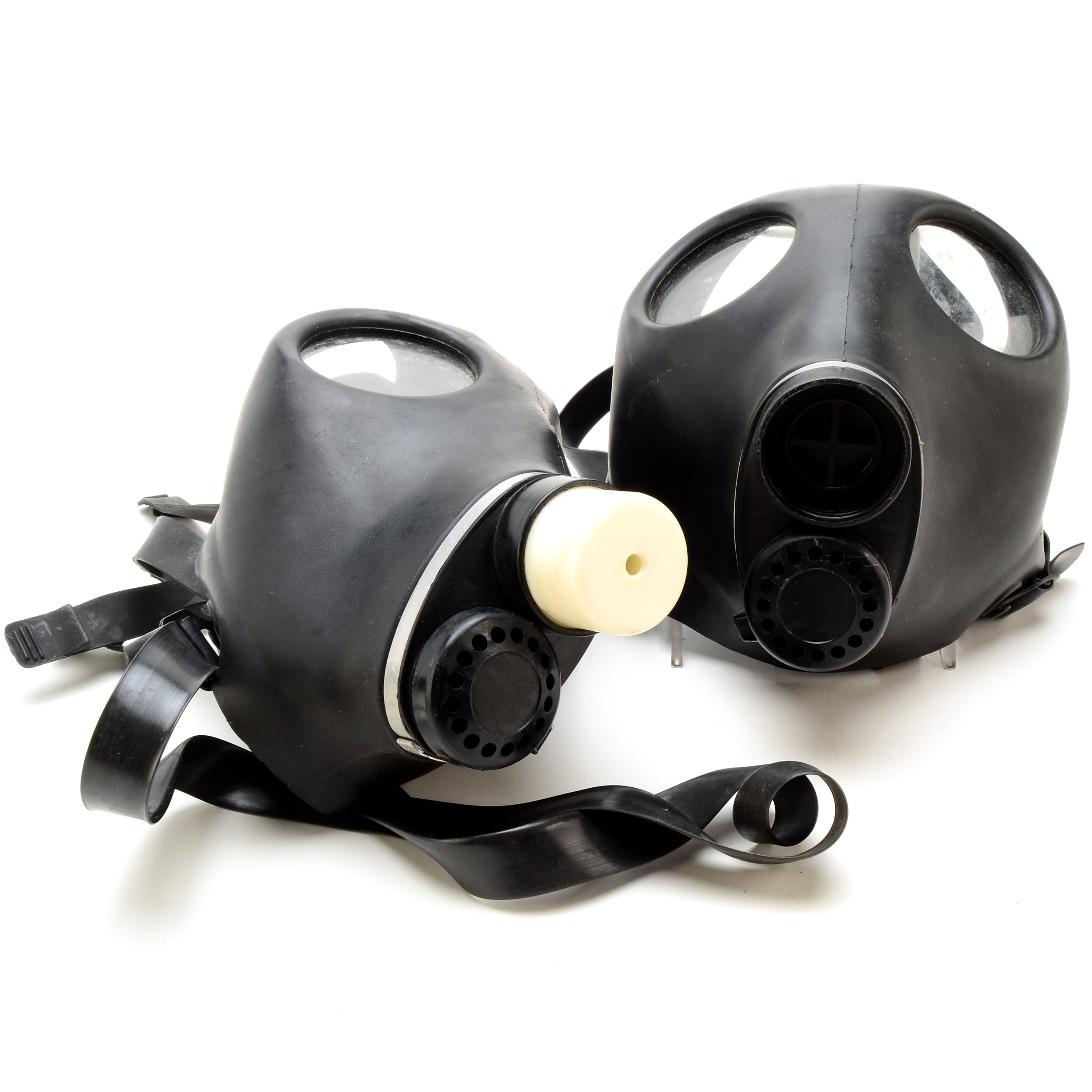 Two Vintage Gas Masks