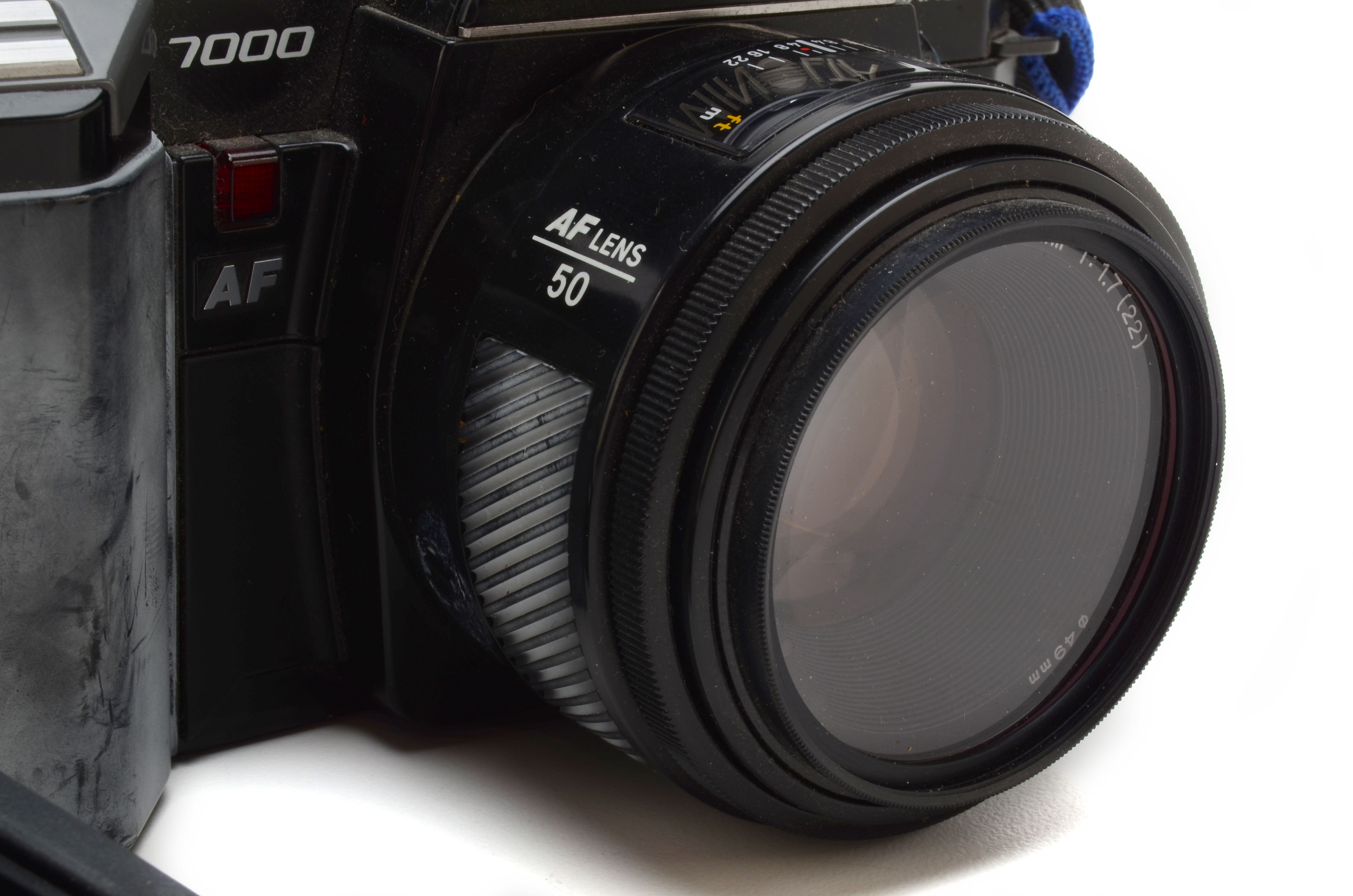 Minolta 7000 Maxxum and Canon Rebel 2000 SLR Cameras