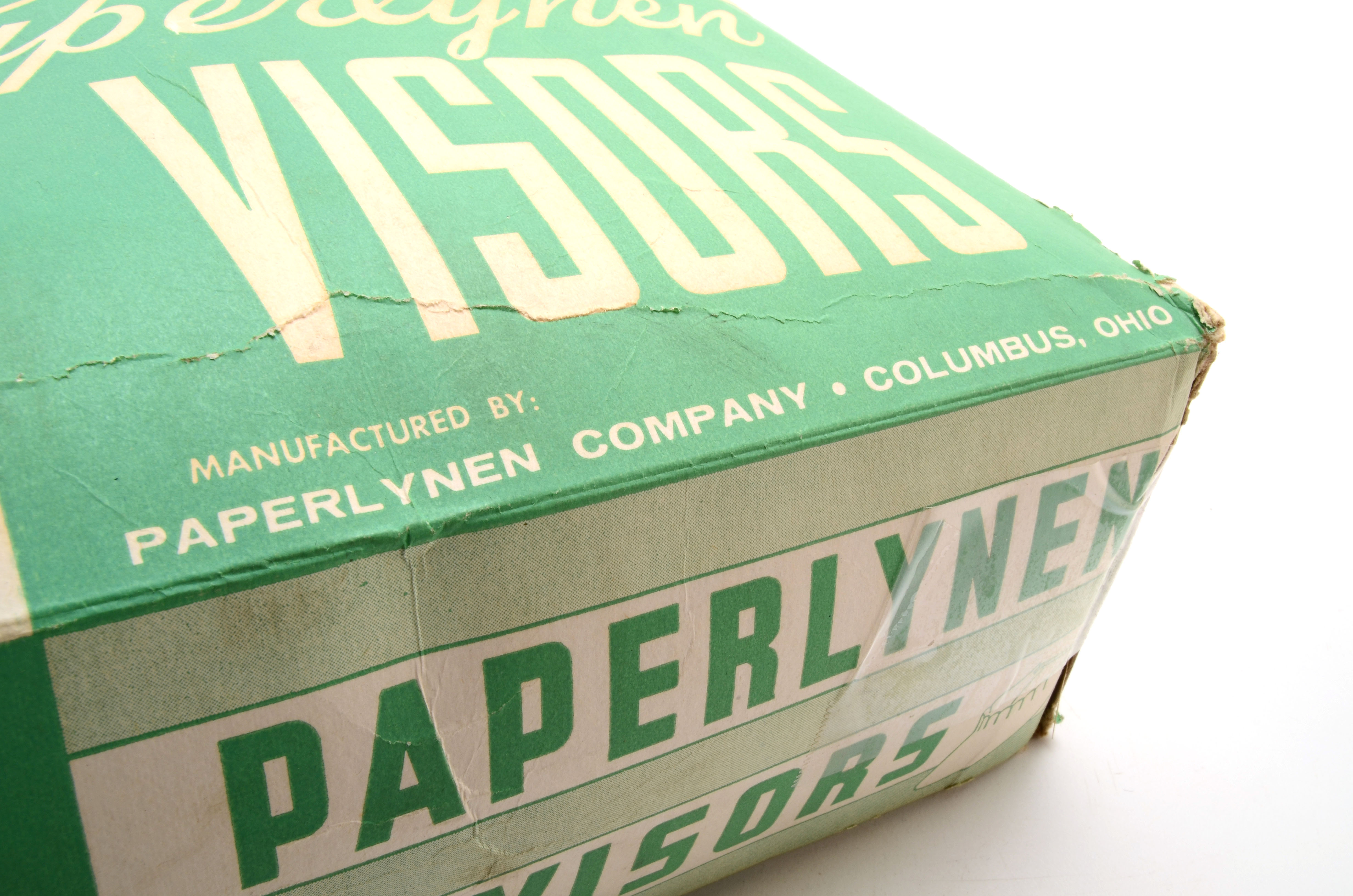 Marathon Gasoline "Paperlynen" Visor Advertising Giveaways