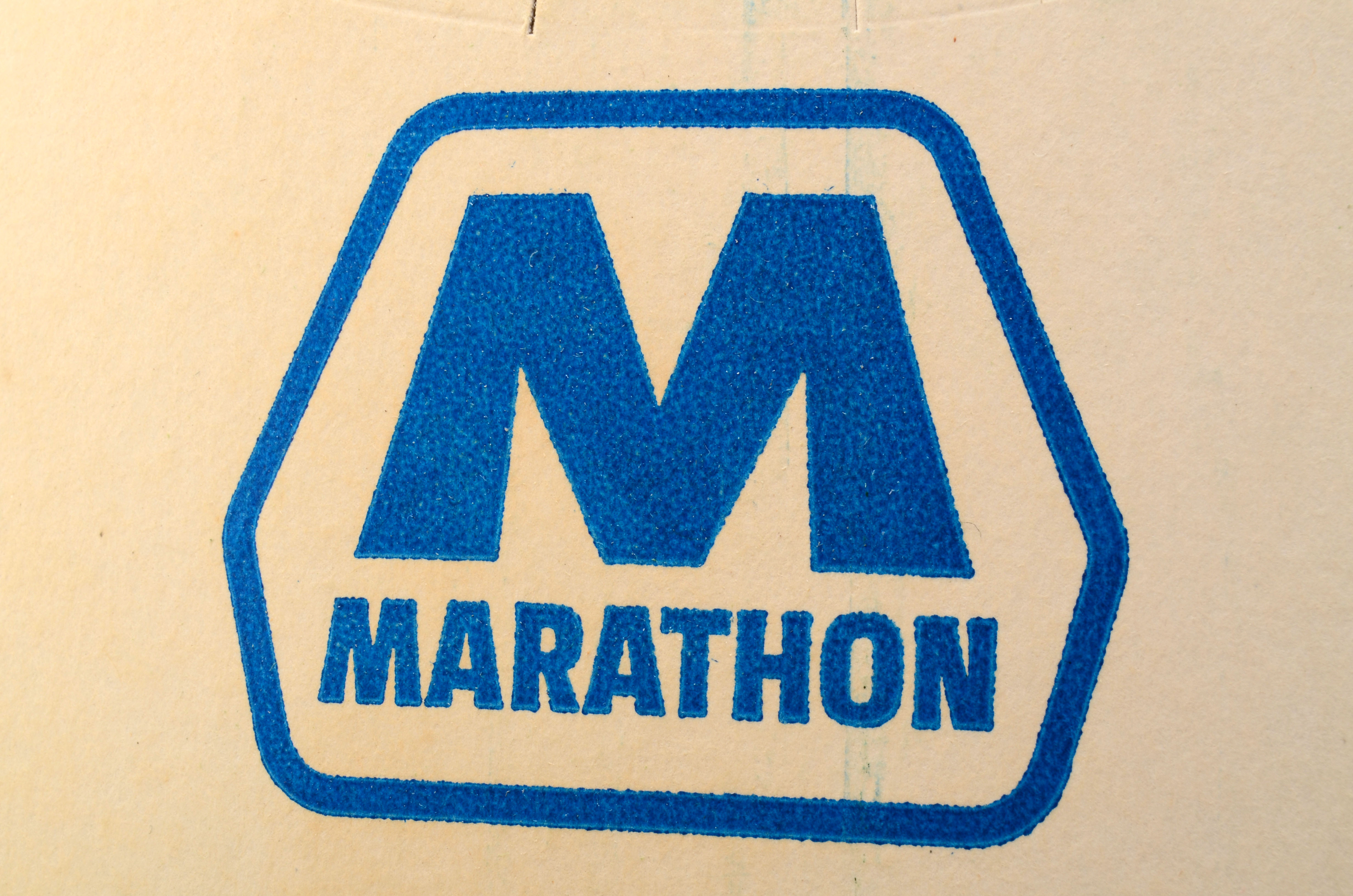 Marathon Gasoline "Paperlynen" Visor Advertising Giveaways