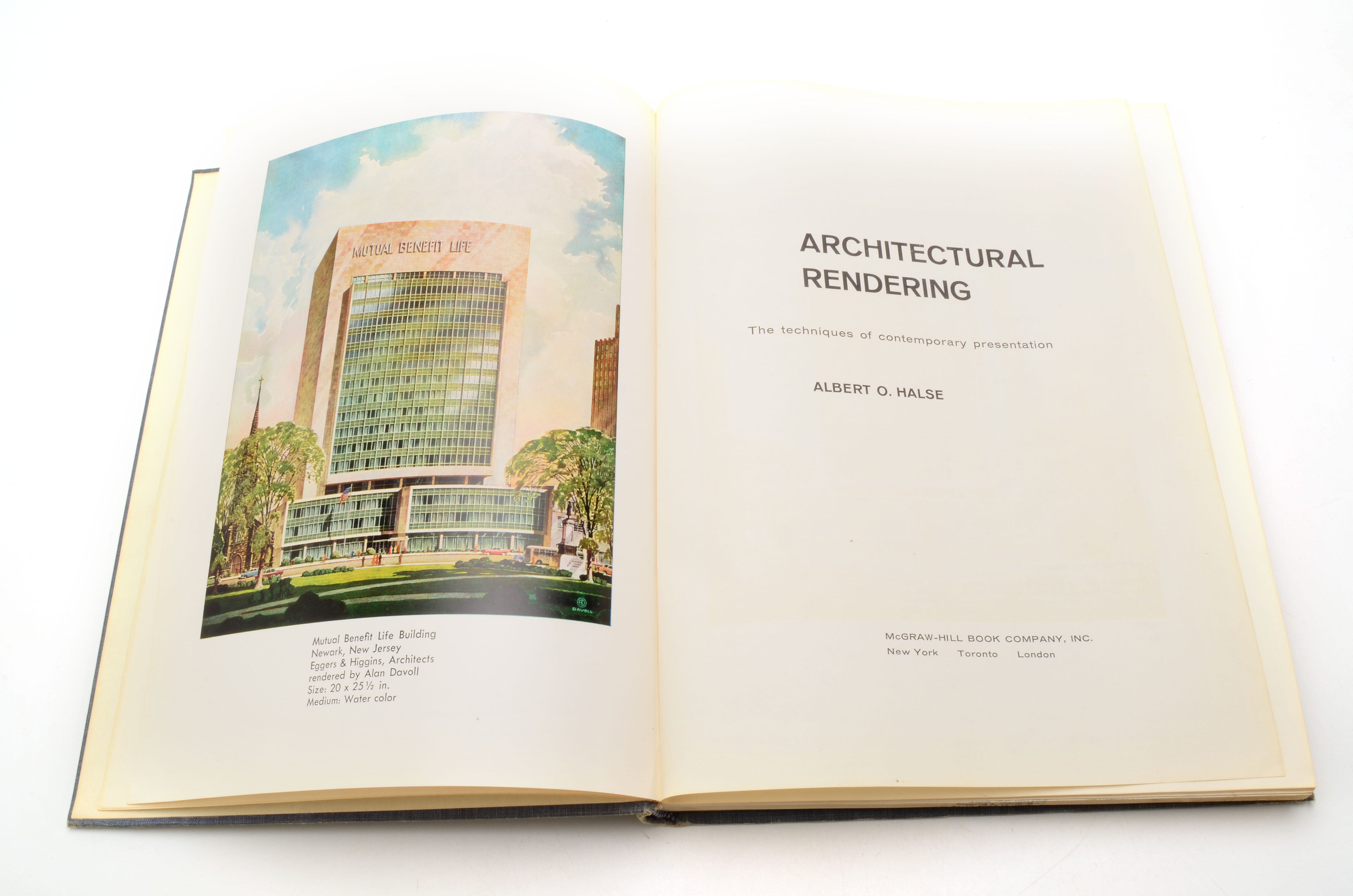 Vintage Graphic Design and Architectural Drawing Books