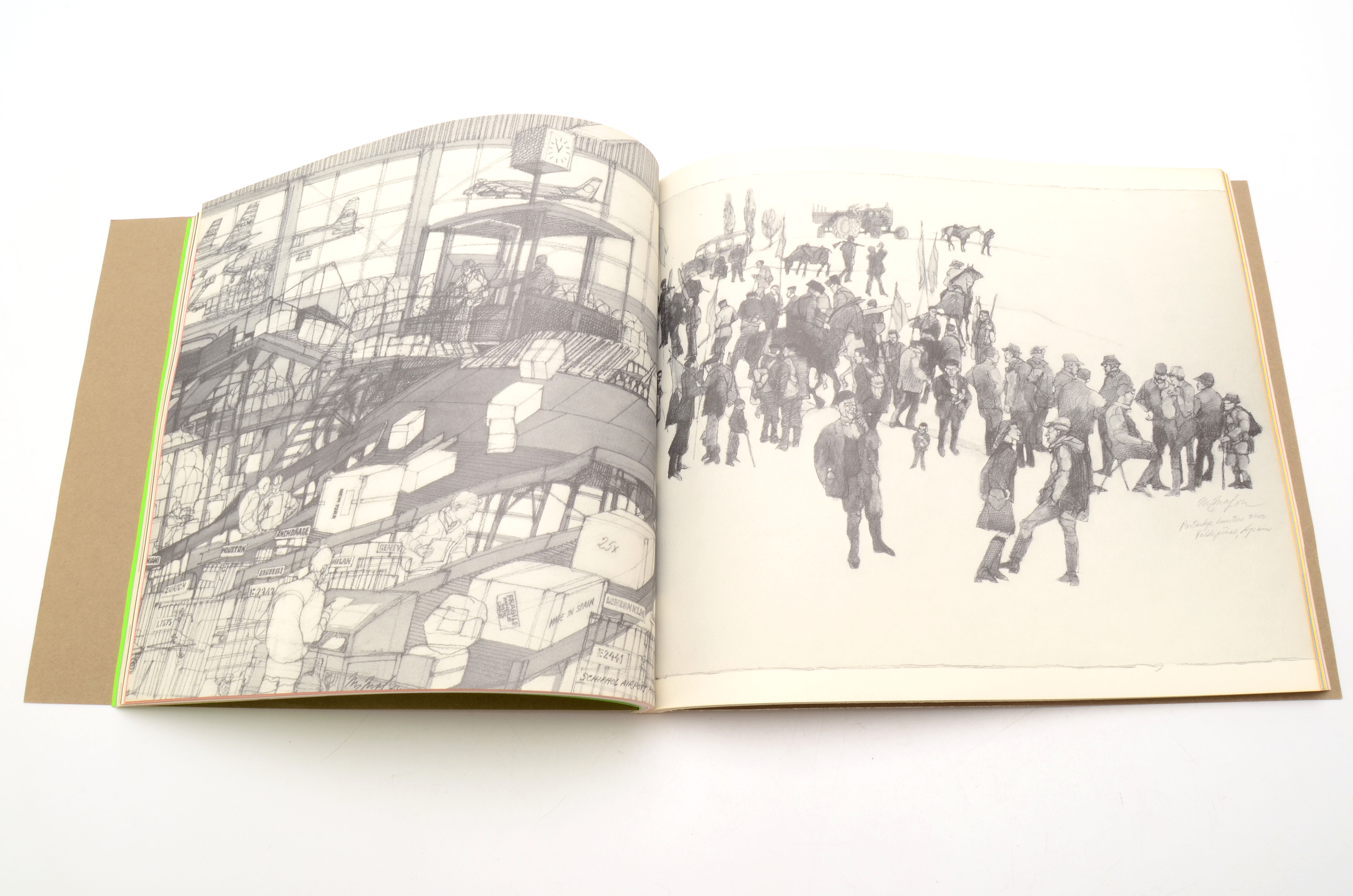 Vintage Graphic Design and Architectural Drawing Books