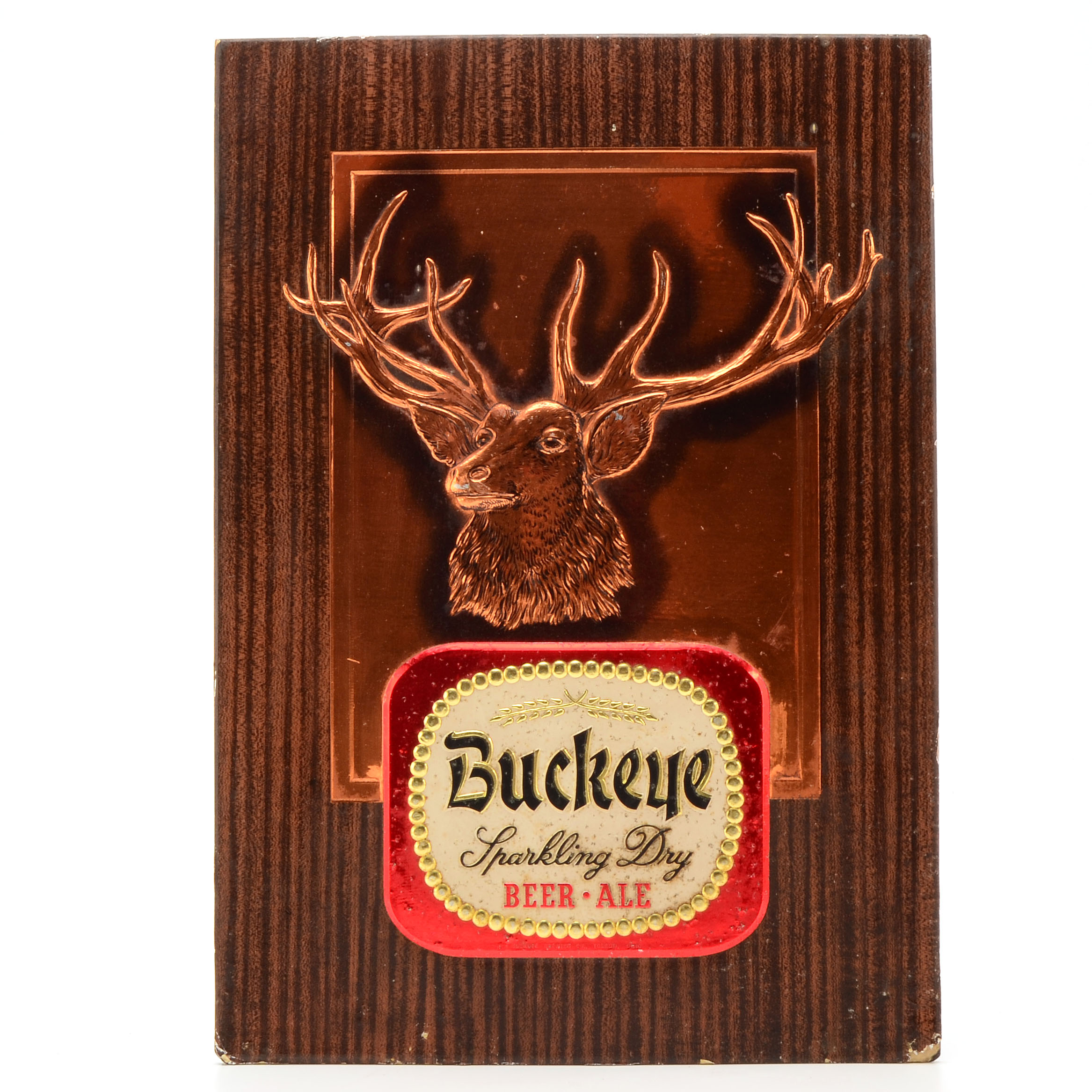 Buckeye Beer Foil Embosograf Advertising Sign