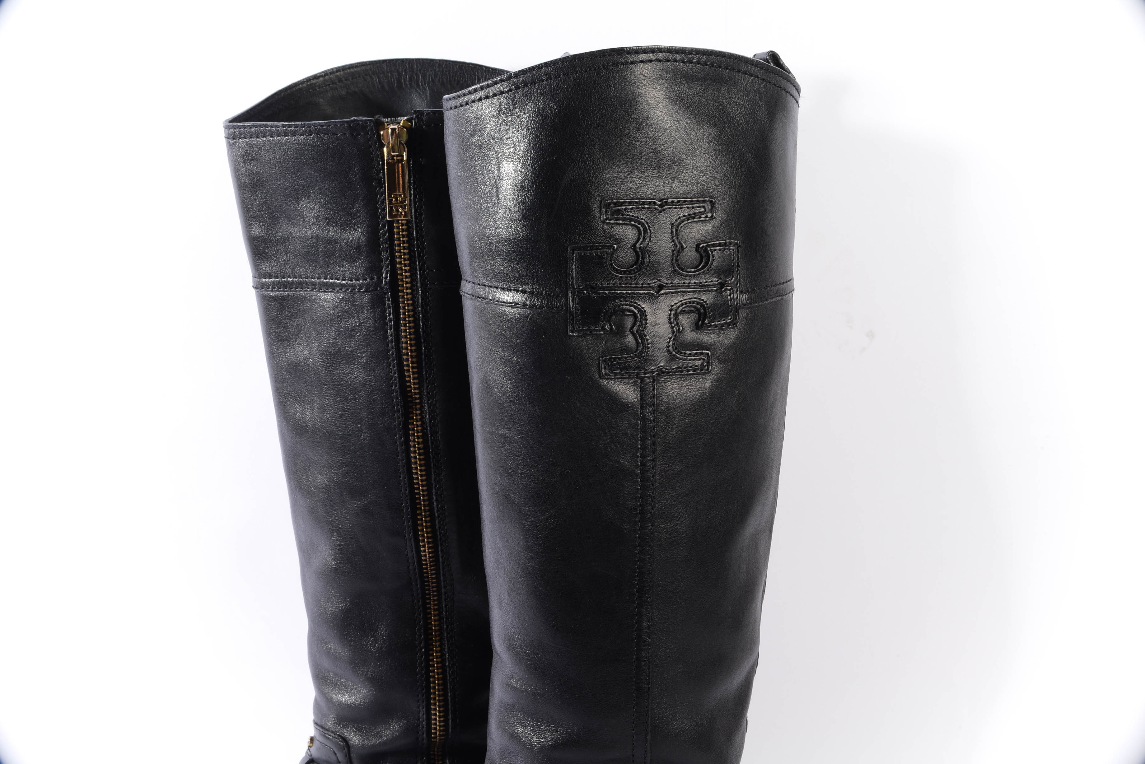 Tory Burch Leather Boots, Size 8.5