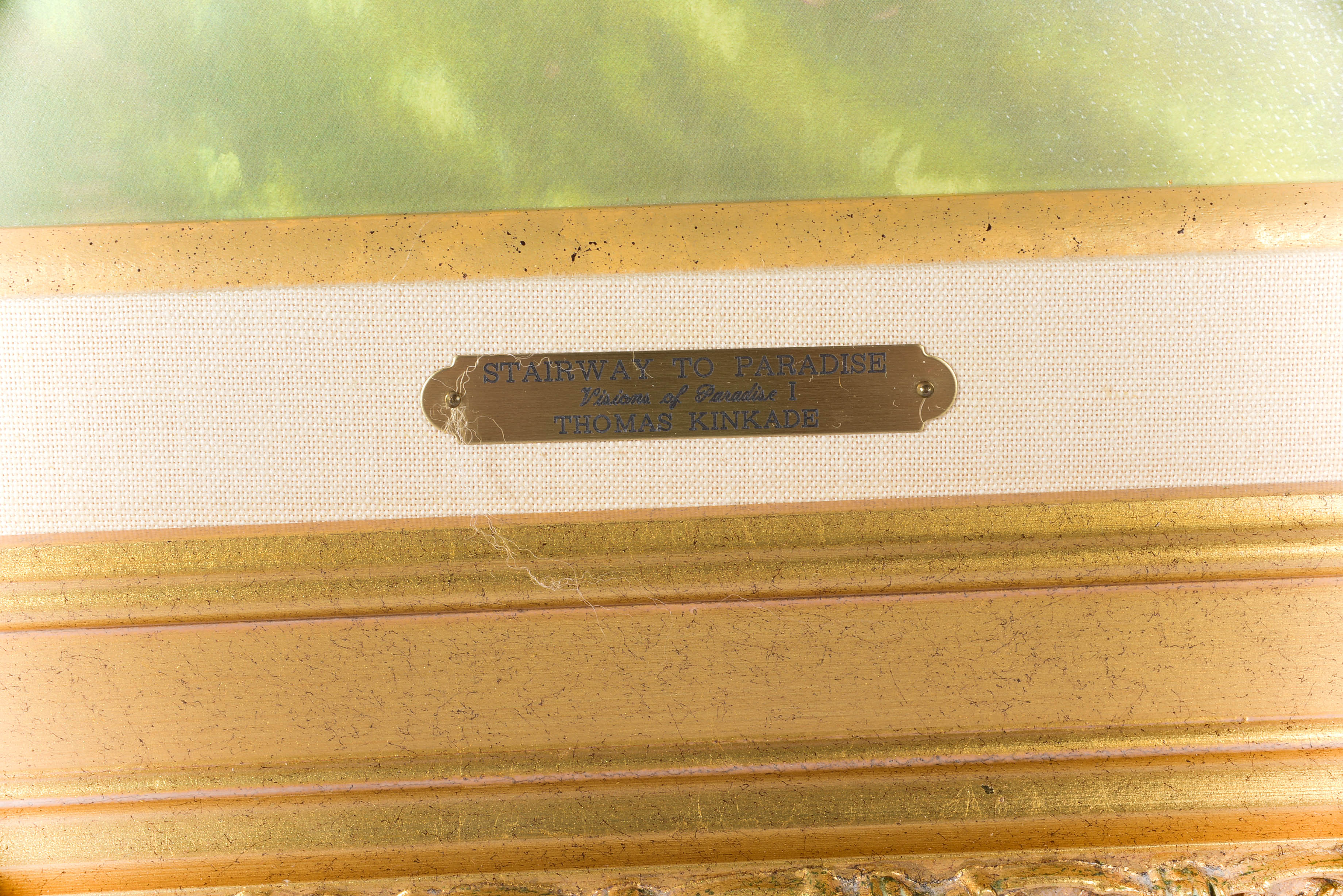 Thomas Kinkade Limited Edition Offset Lithograph on Canvas "Stairway To Paradise"