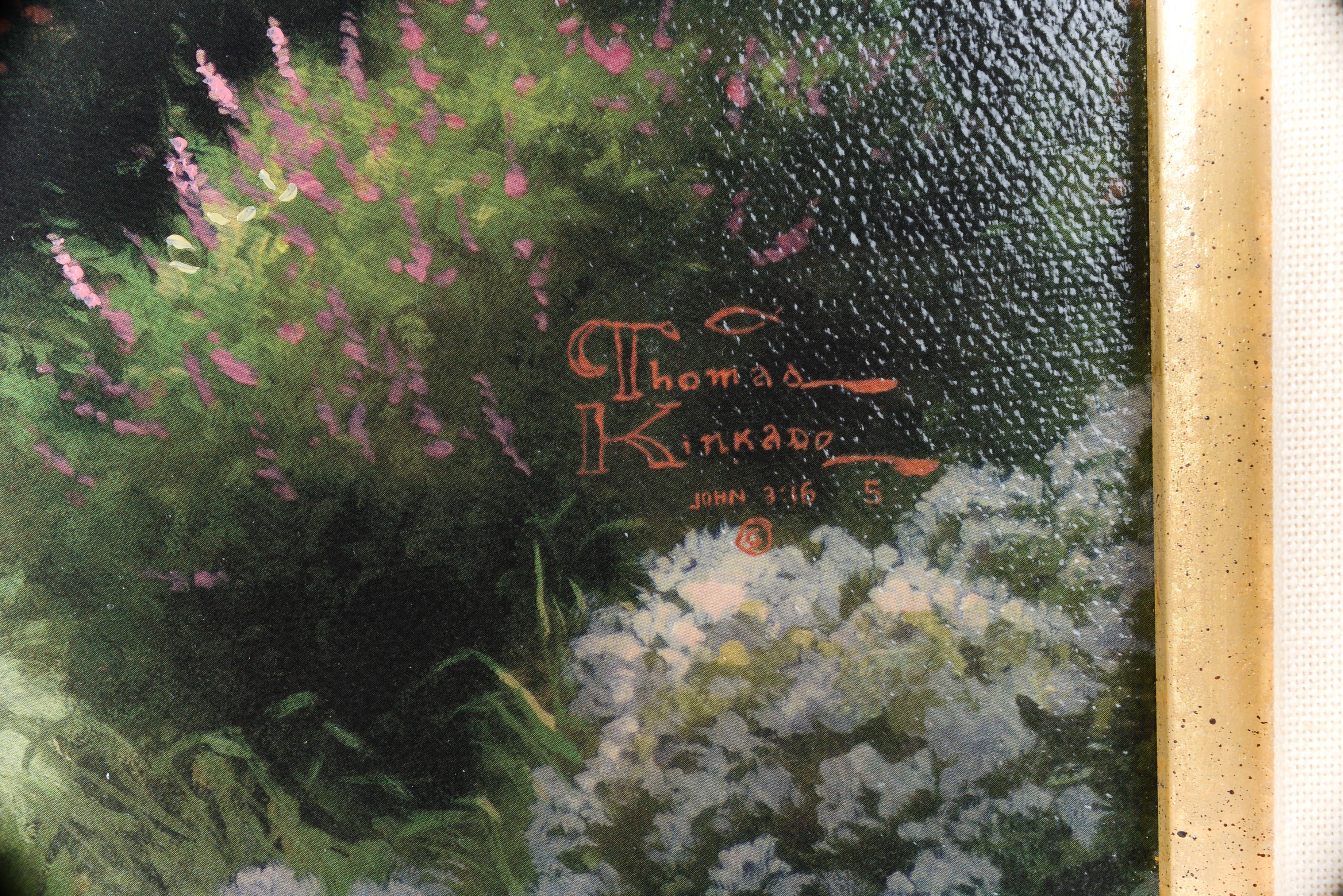 Thomas Kinkade Limited Edition Offset Lithograph on Canvas "Stairway To Paradise"