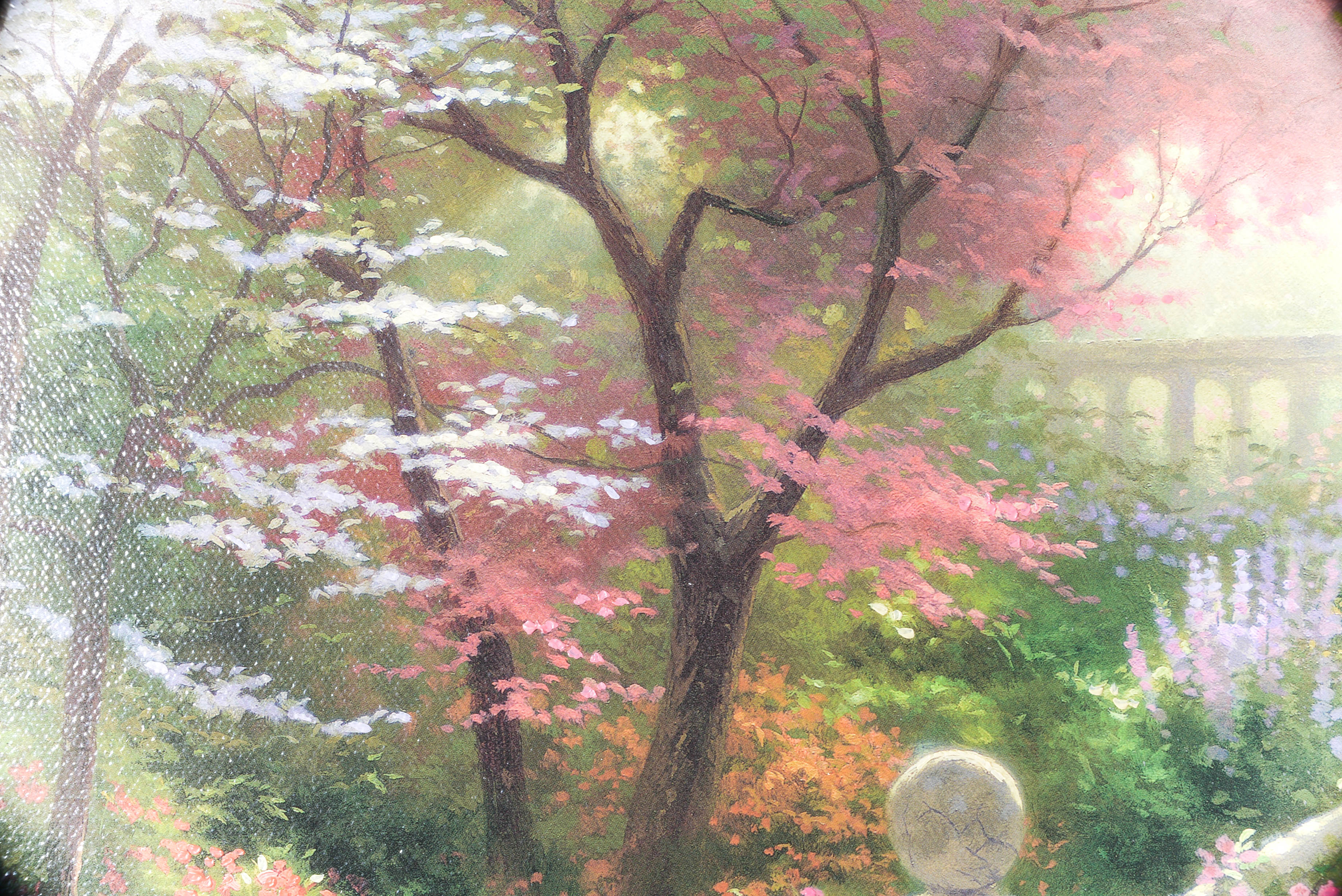 Thomas Kinkade Limited Edition Offset Lithograph on Canvas "Stairway To Paradise"