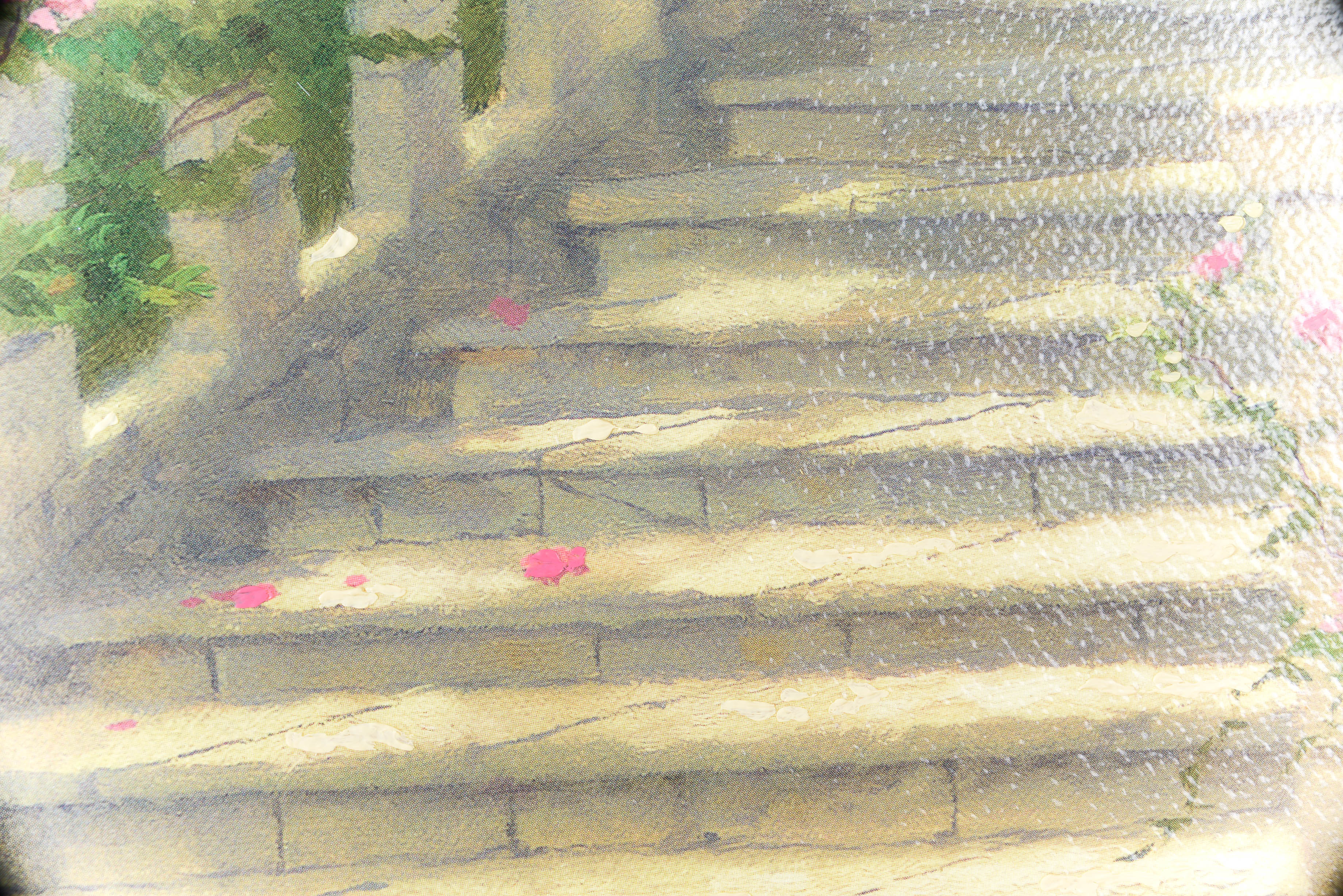 Thomas Kinkade Limited Edition Offset Lithograph on Canvas "Stairway To Paradise"