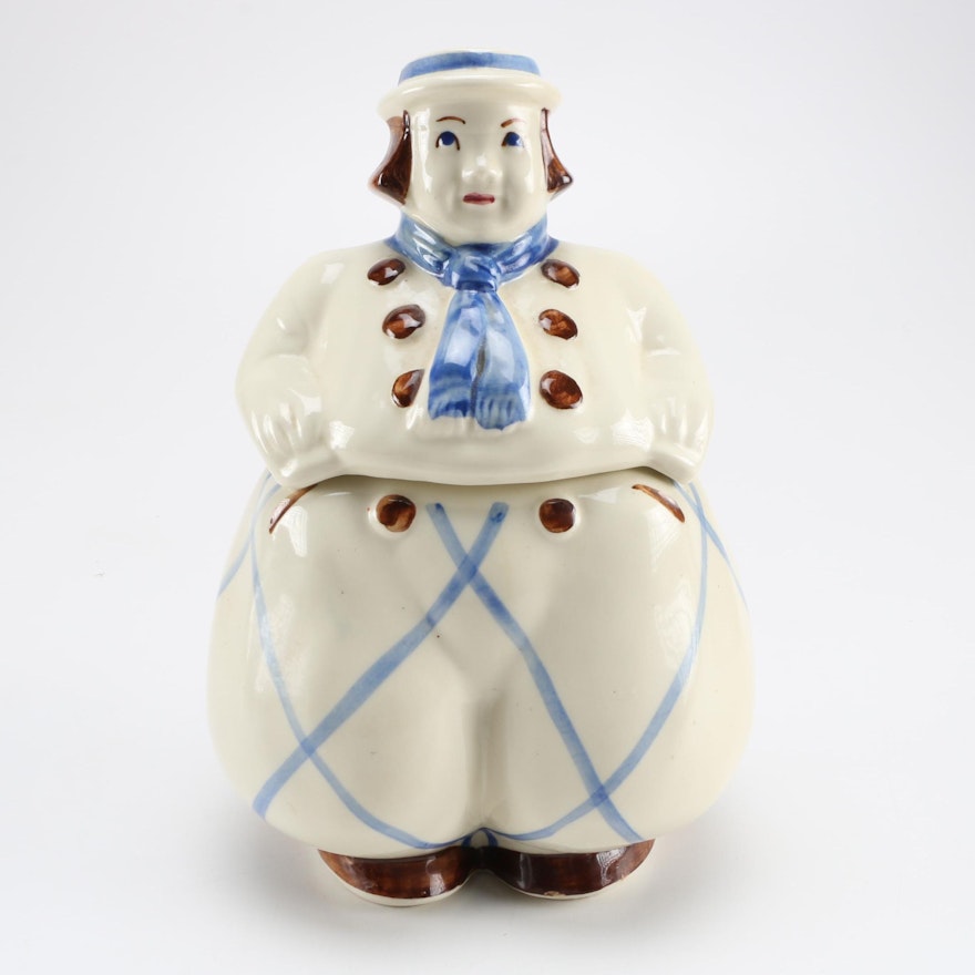 Circa 1940s Dutch Boy Cookie Jar